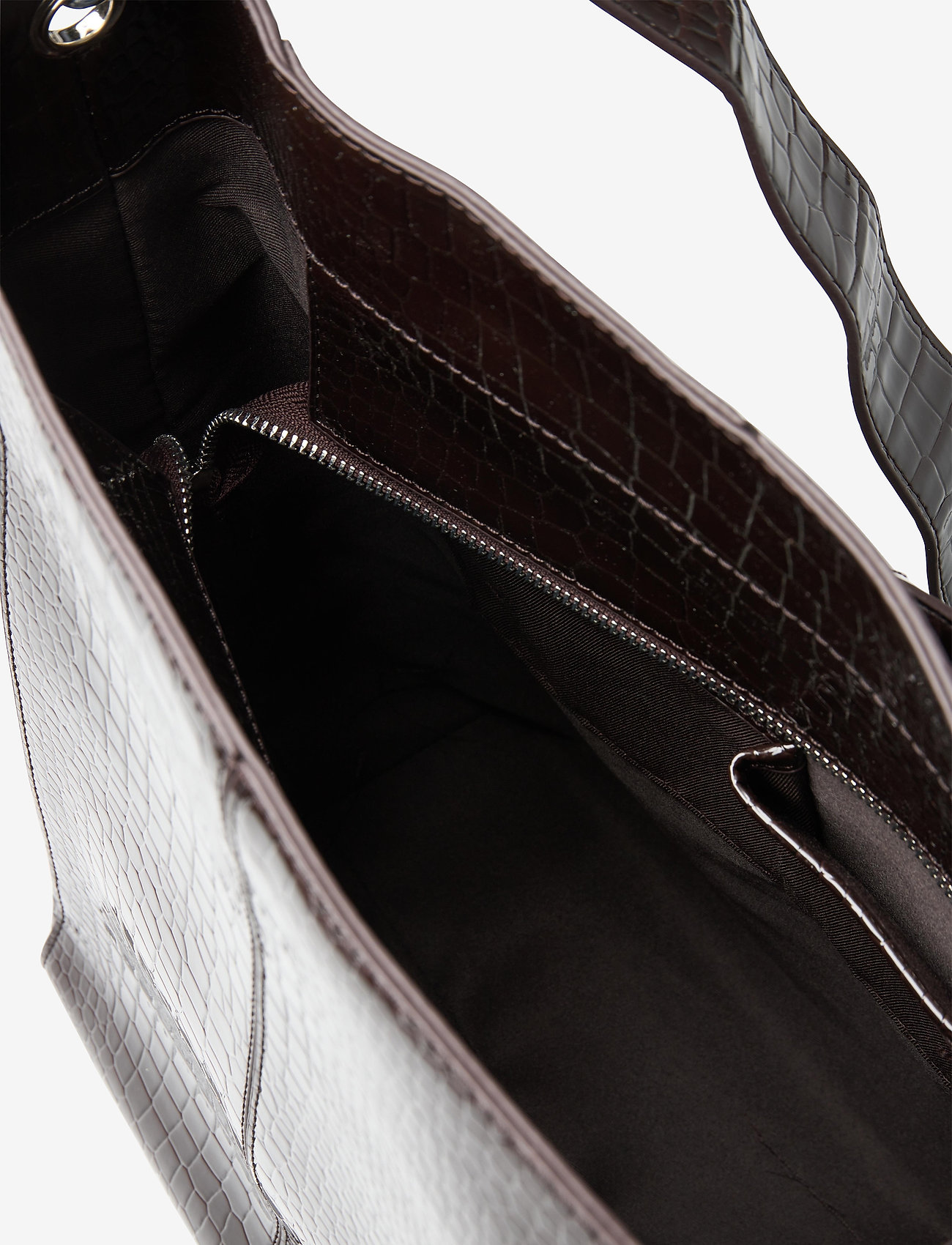 HVISK - CASSET CROCO - dark brown - 3