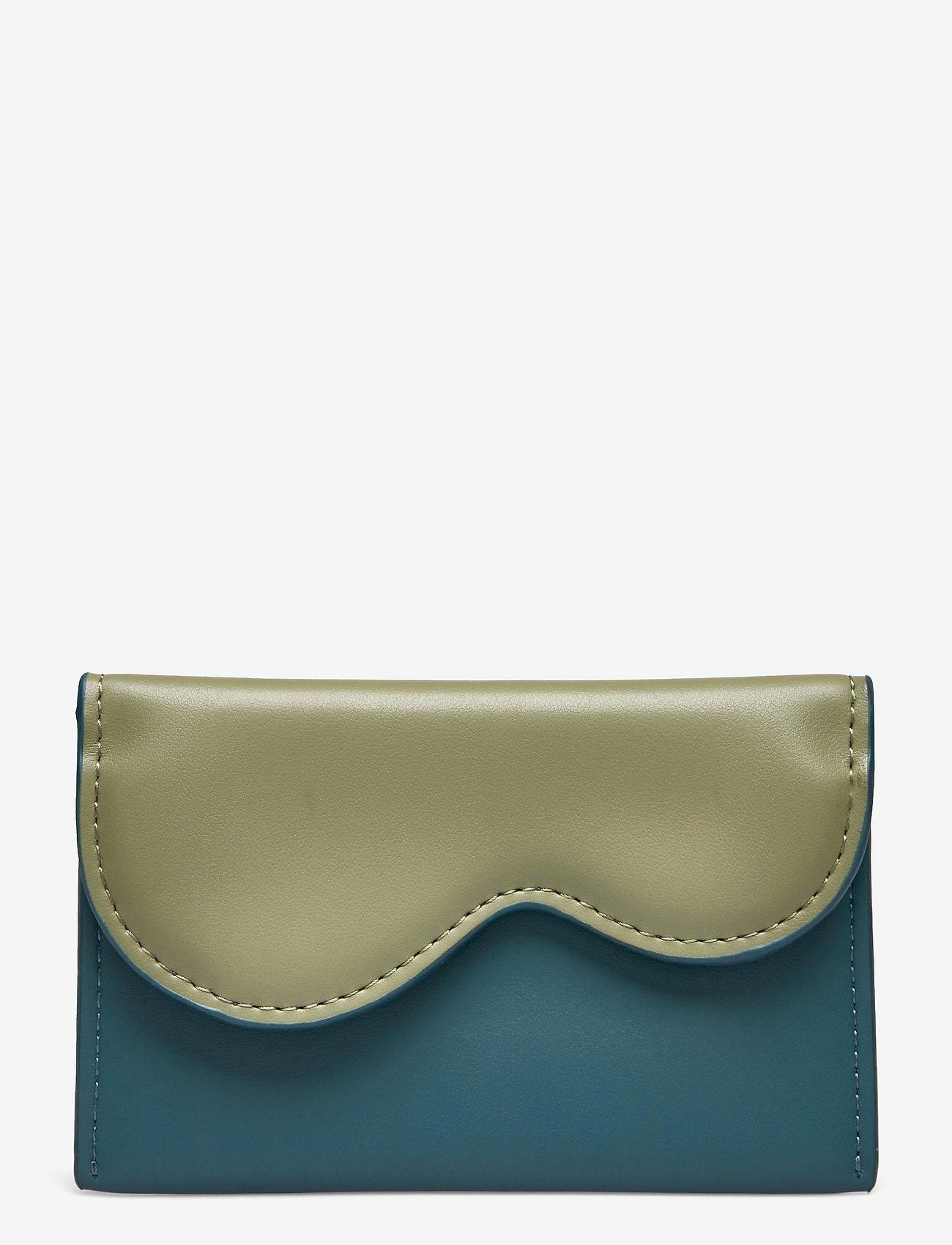 HVISK - WALLET WAVY SOFT - moss/bone - 0