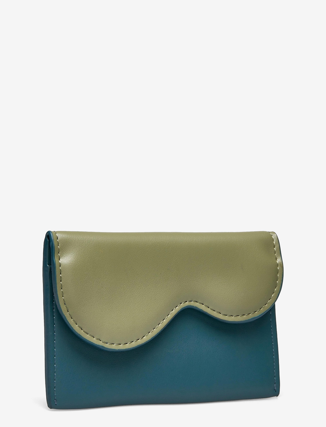 HVISK - WALLET WAVY SOFT - moss/bone - 2