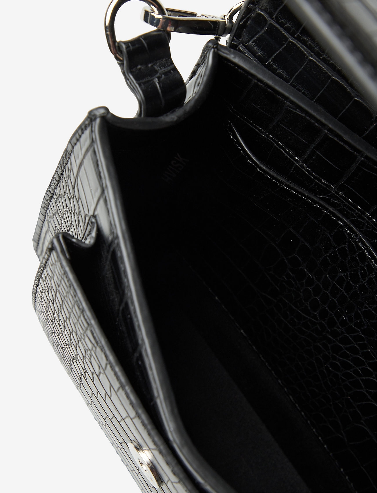 HVISK - CAYMAN POCKET MATTE CROCO - black - 4