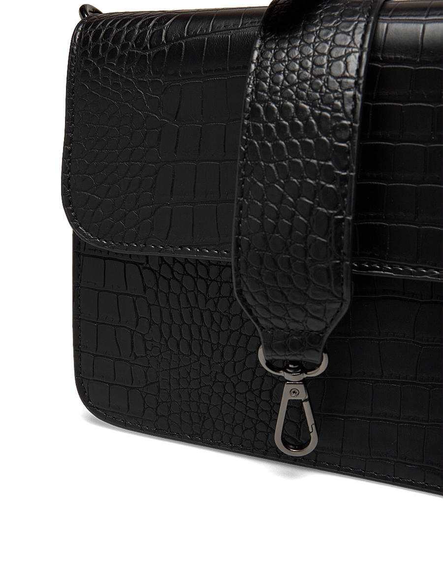 HVISK - CAYMAN SHINY STRAP BAG - konfirmationstøj - black - 3