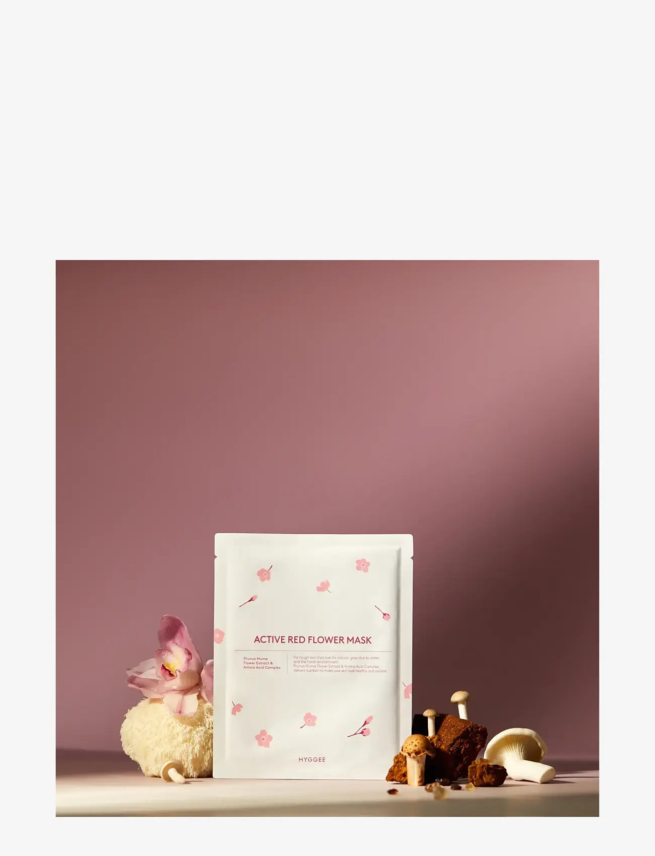 Hyggee - Red Flower Active Mask - no color - 2