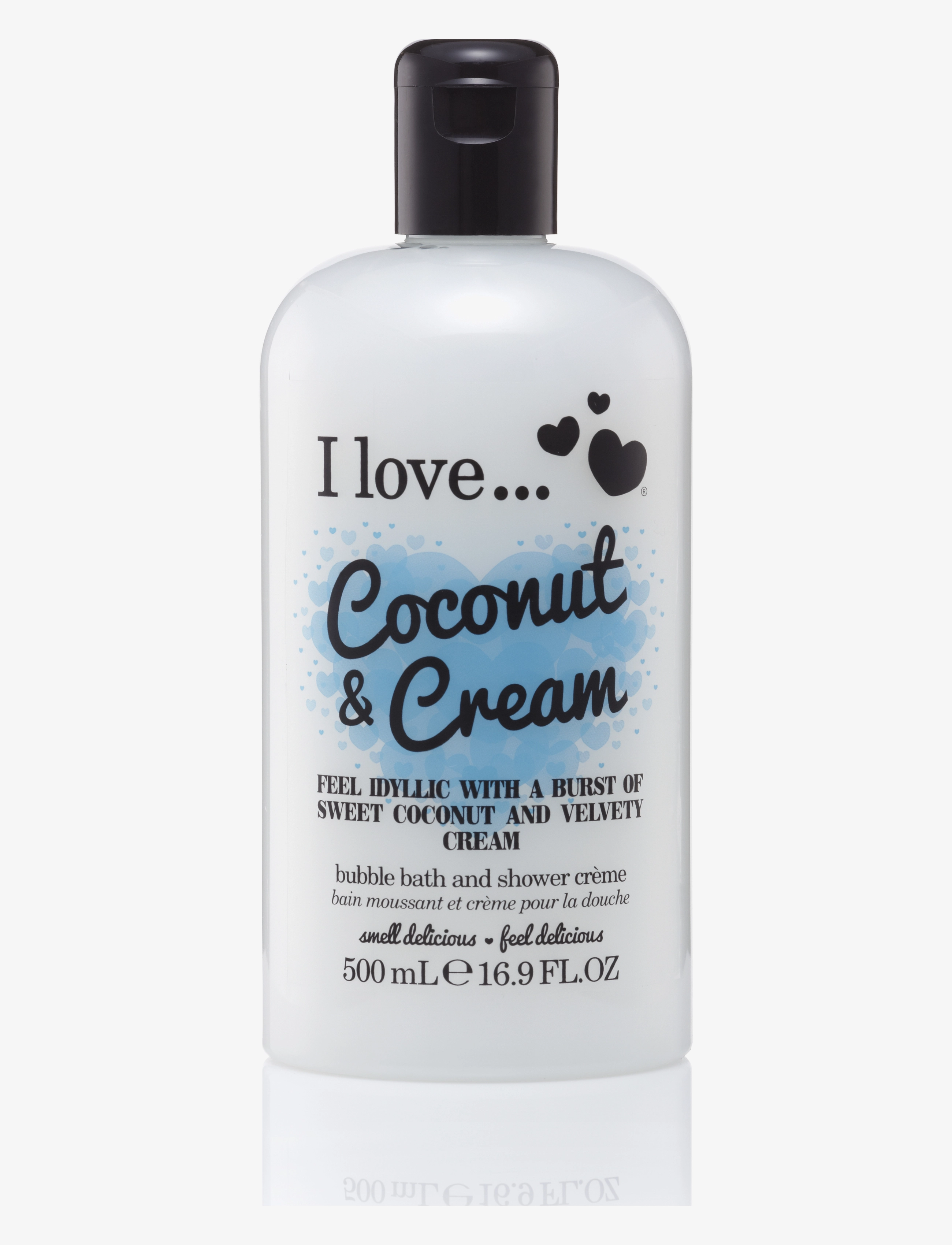 I LOVE I LOVE Bath Shower Coconut Cream 500ml - Shower gel & Bruseolier - COCONUT CREAM / clear