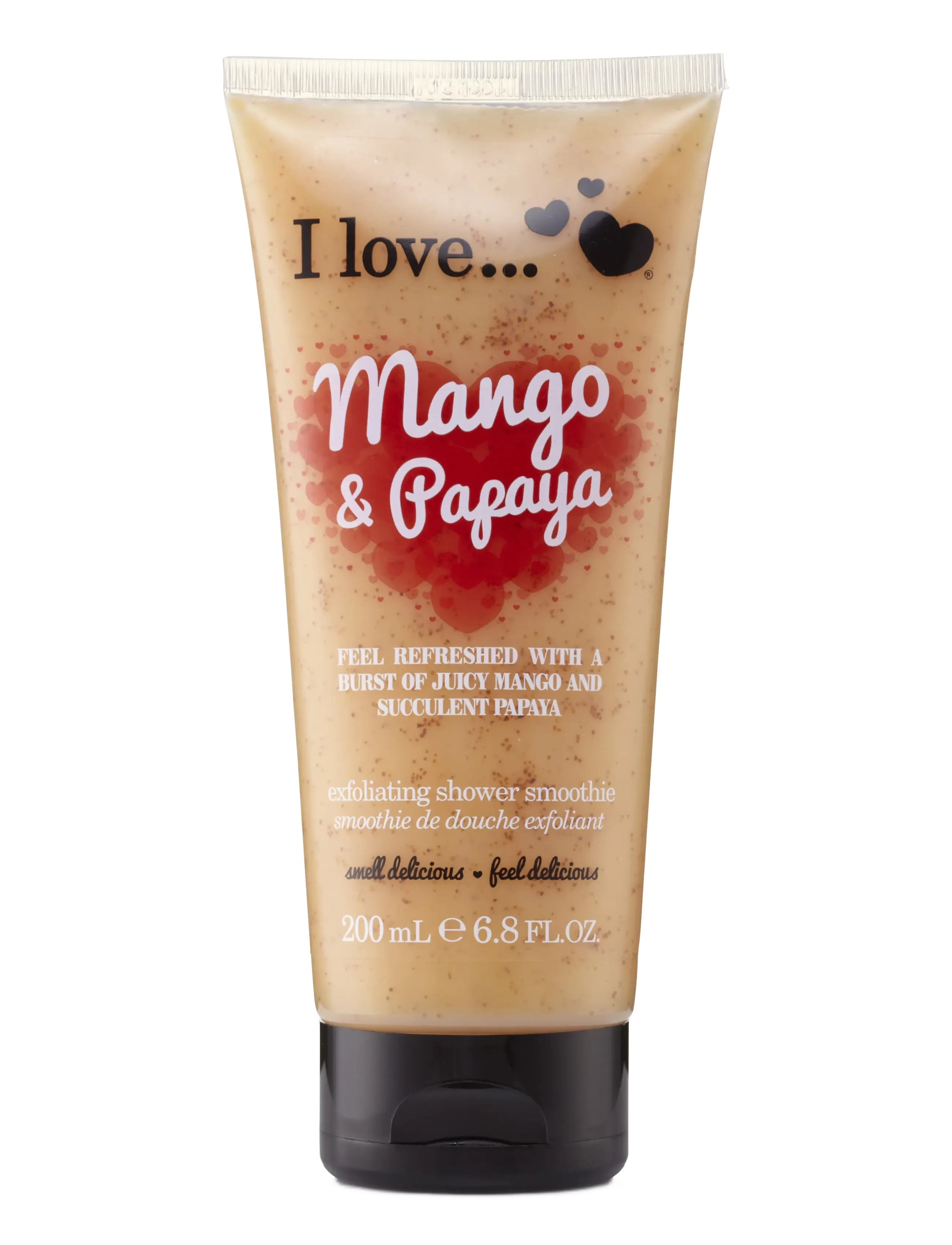 I LOVE I Love Exfoliating Shower Smoothie Mango Papaya 200ml, 200 ml, Nude, Krop > Scrub Og Eksfolierende Midler, Dame
