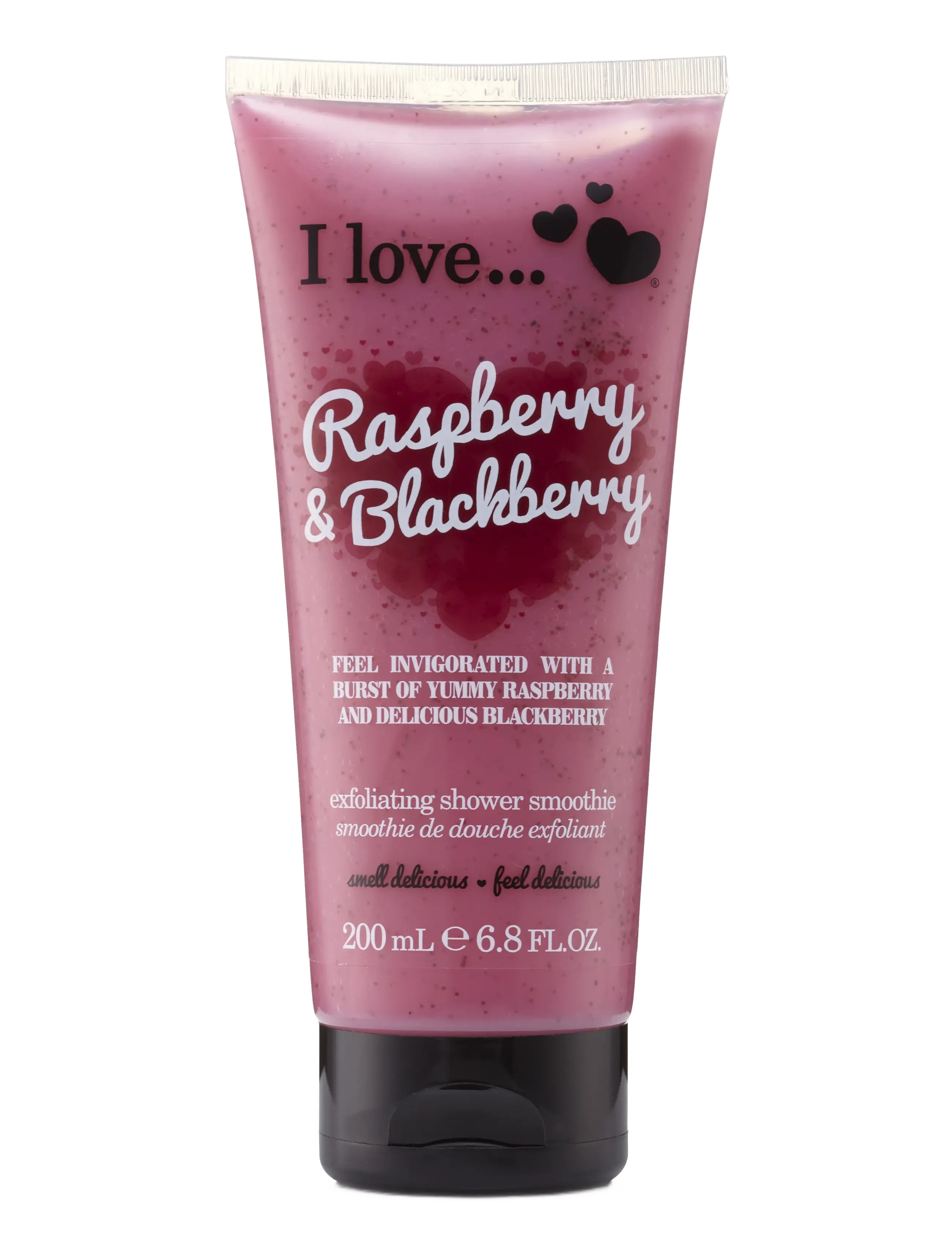 I LOVE Exfoliating Shower Smoothie Raspberry Blackberry 200Ml, Bodyscrub, Nude, Str: 200 ml