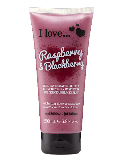 I Love Exfoliating Shower Smoothieraspberry Blackberry 200ml - Skrub