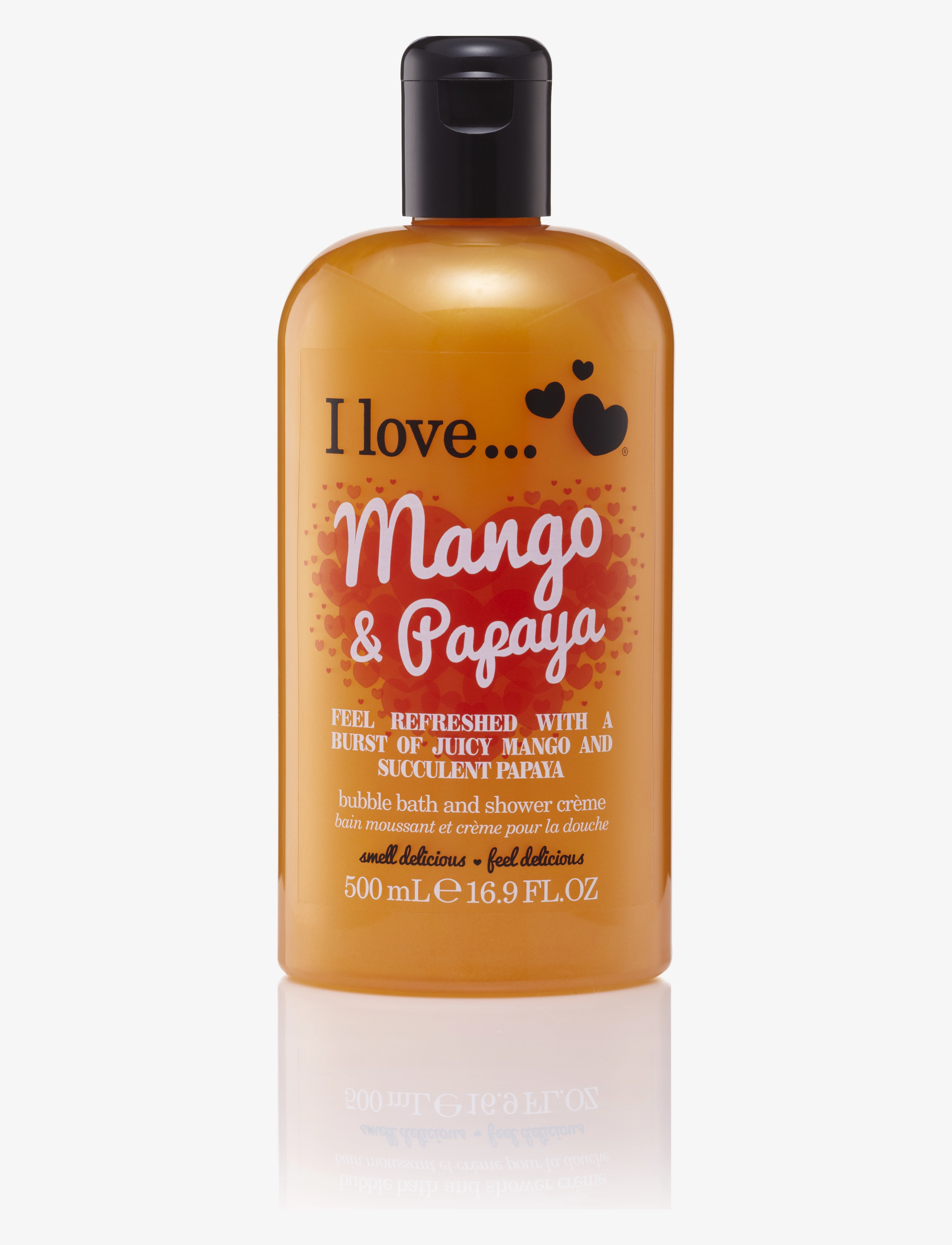 I LOVE I Love Bath Shower Mango Papaya 500ml - Shower gel & Bruseolier - MANGO PAPAYA / clear