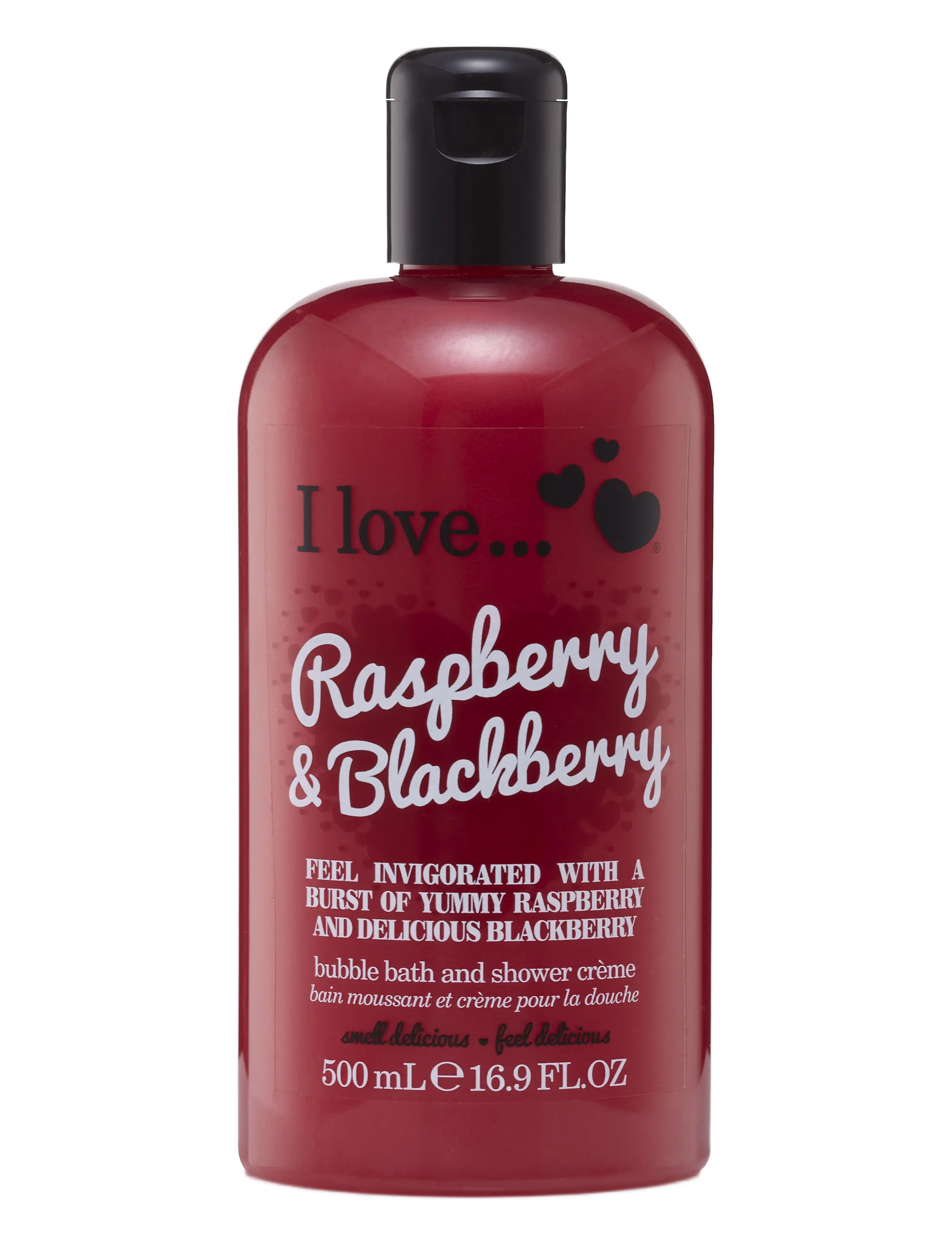 I LOVE Bath Shower Raspberry Blackberry 500Ml, Badekar og bruser, Nude, Str: 500 ml
