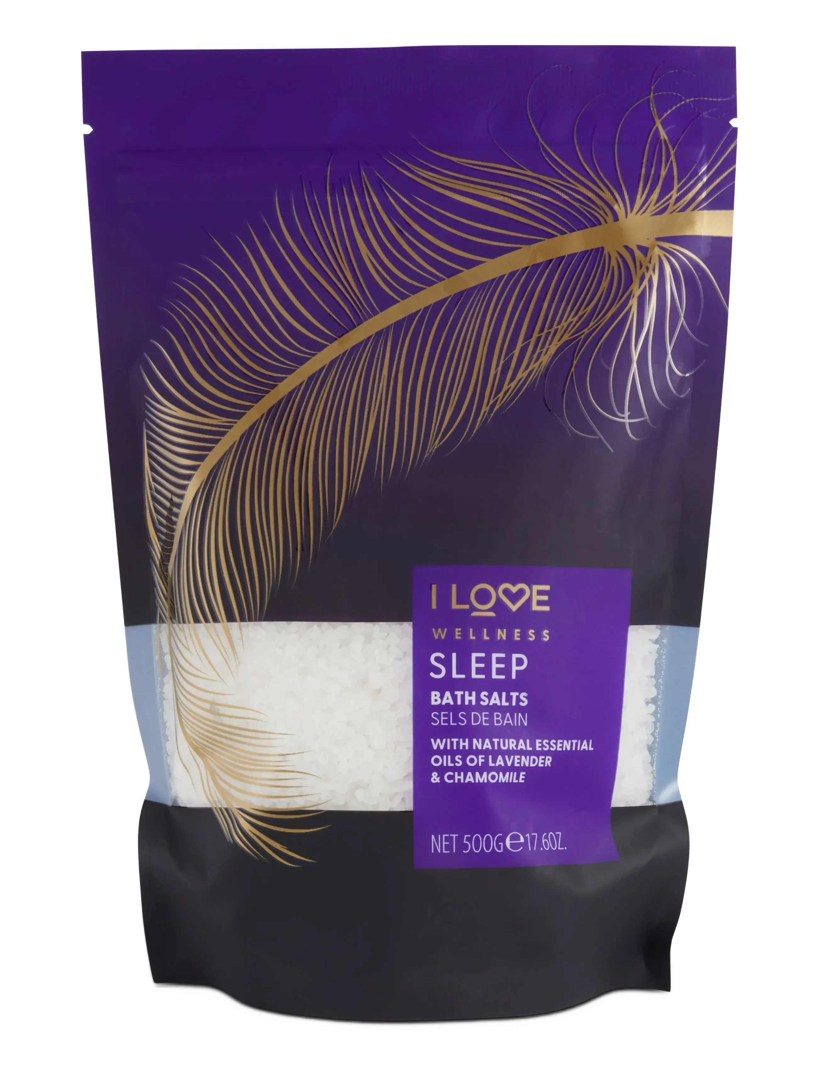 I LOVE Wellness Bath Salts Sleep Lavender & Chamomile 500G, Bath Products, Nude, Str: 500 g