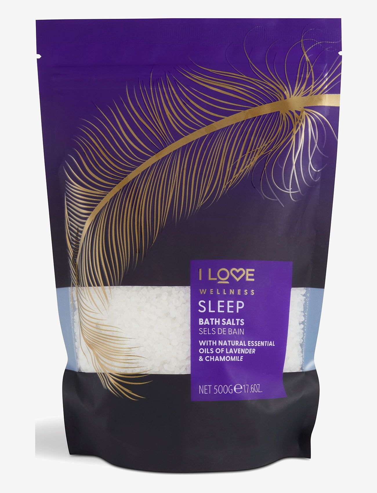 I LOVE - I LOVE Wellness Bath Salts Sleep Lavender & Chamomile 500g - skrubb & exfoliators - kropp  - lavender & chamomile - 0