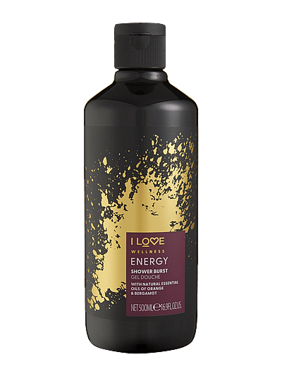I LOVE I LOVE Wellness Shower Burst Energy Orange & Bergamot 500ml - Kroppsvård - ENERGY ORANGE & BERGAMOT / clear