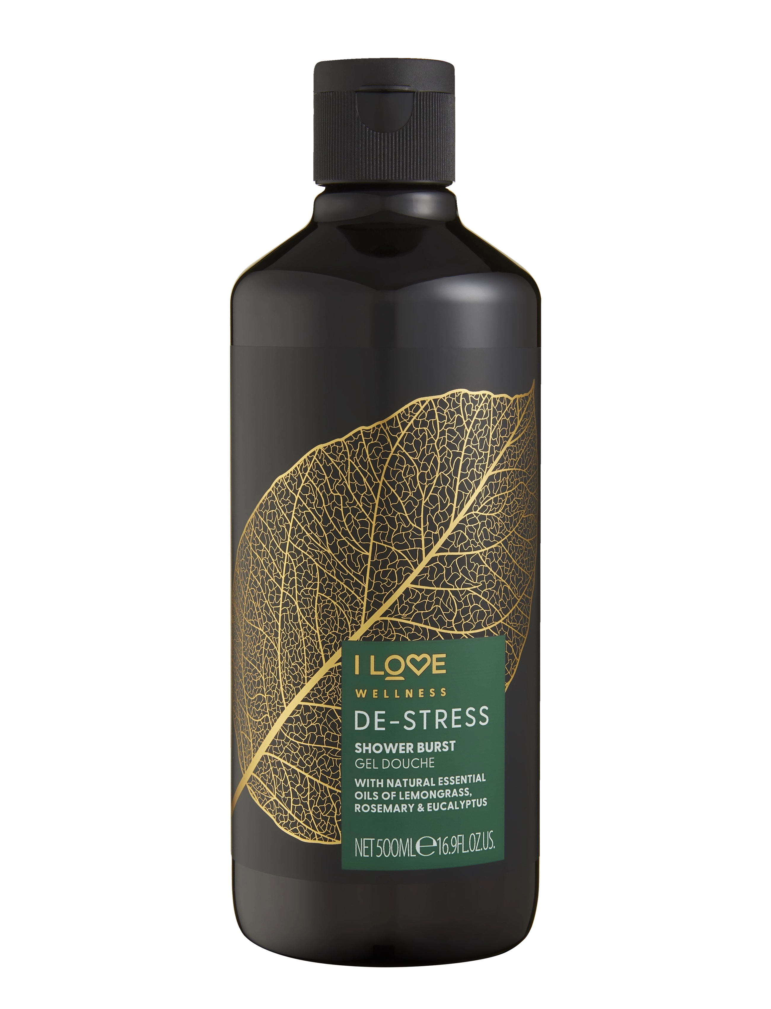 I LOVE Wellness Shower Burst Destress Ecualyptus & Cedarwood 500Ml, Badekar og bruser, Nude, Str: 500 ml