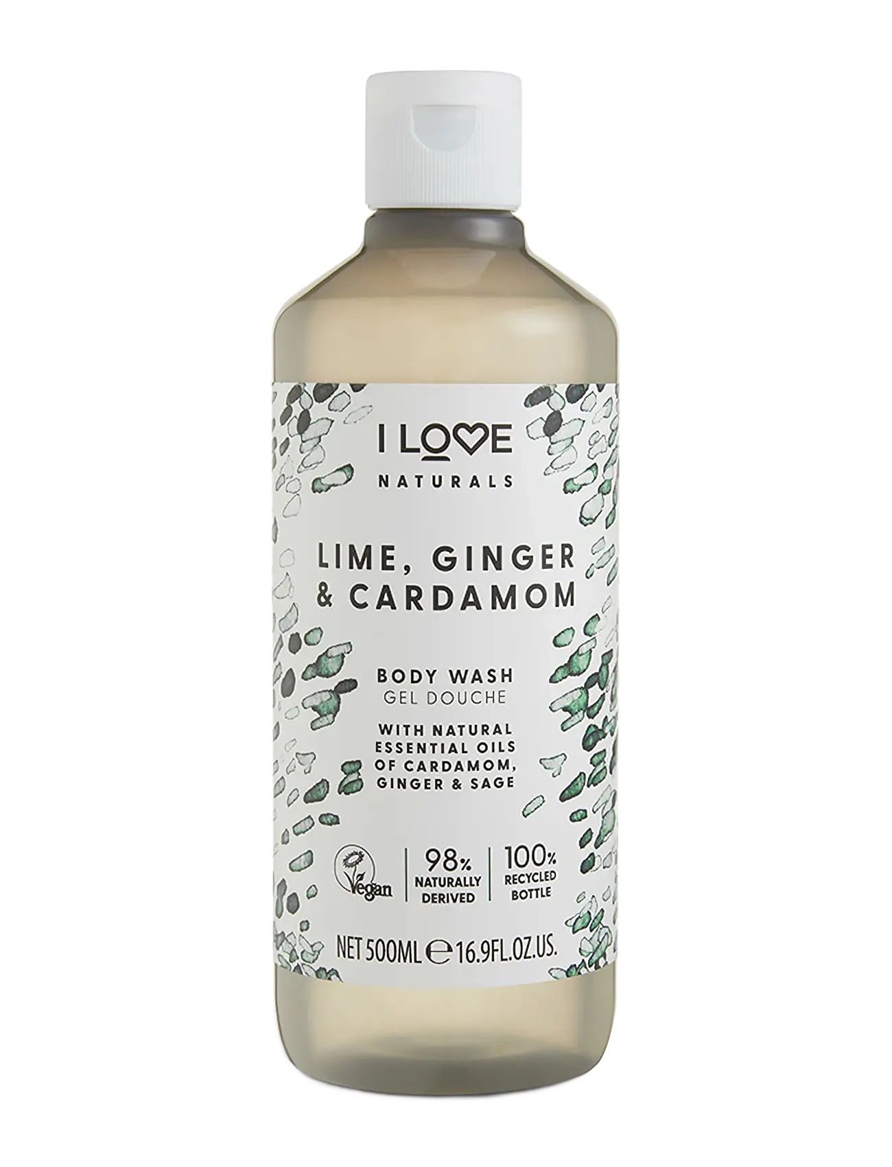 I LOVE I Love Naturals Body Wash Lime, Ginger & Cardamon 500ml, 500 ml, Nude, Krop > Bad Og Brusebad, Dame