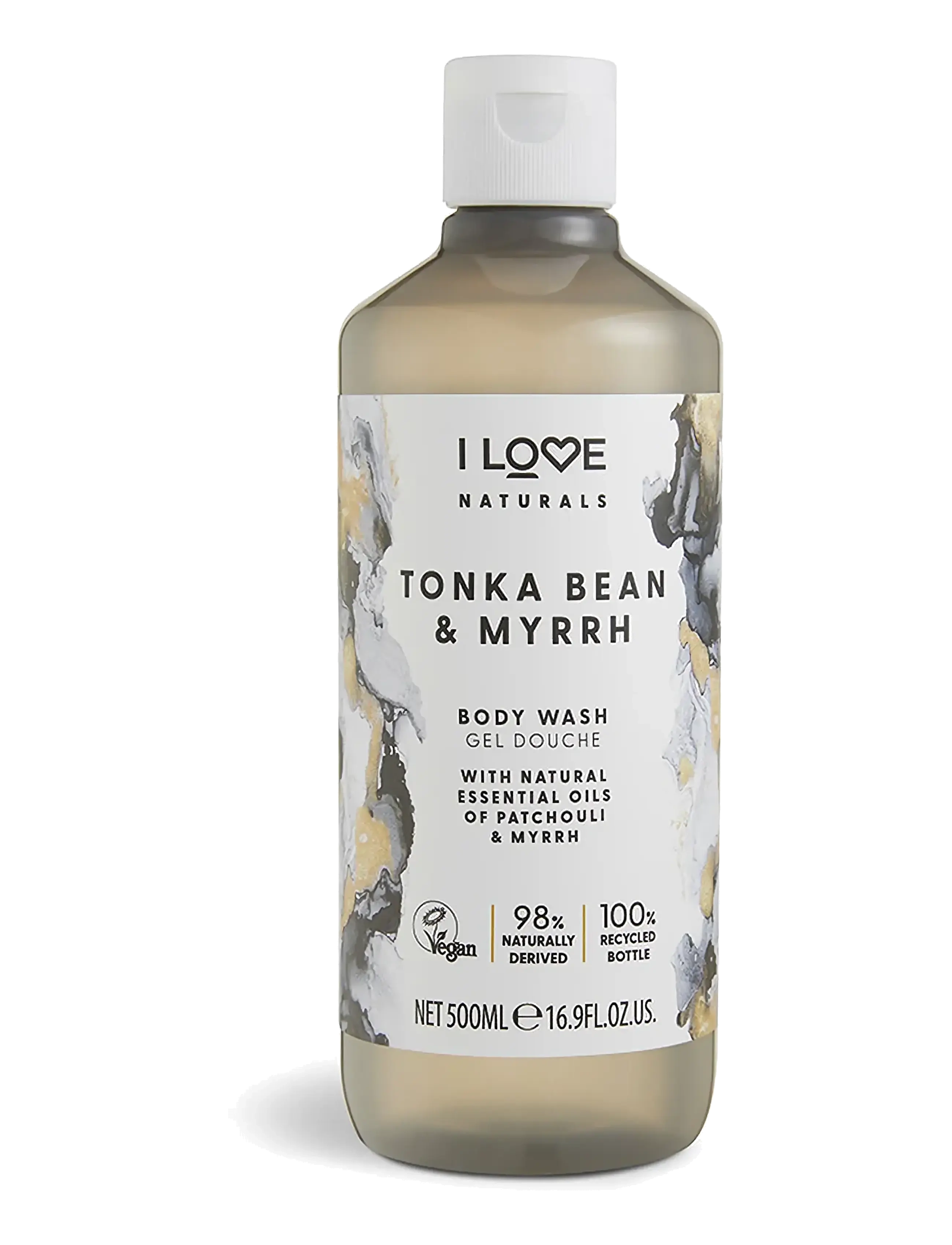 I LOVE I LOVE Naturals Body Wash Tonka Bean & Myrrh 500ml - Kropspleje - TONKA BEAN & MYRRH / clear