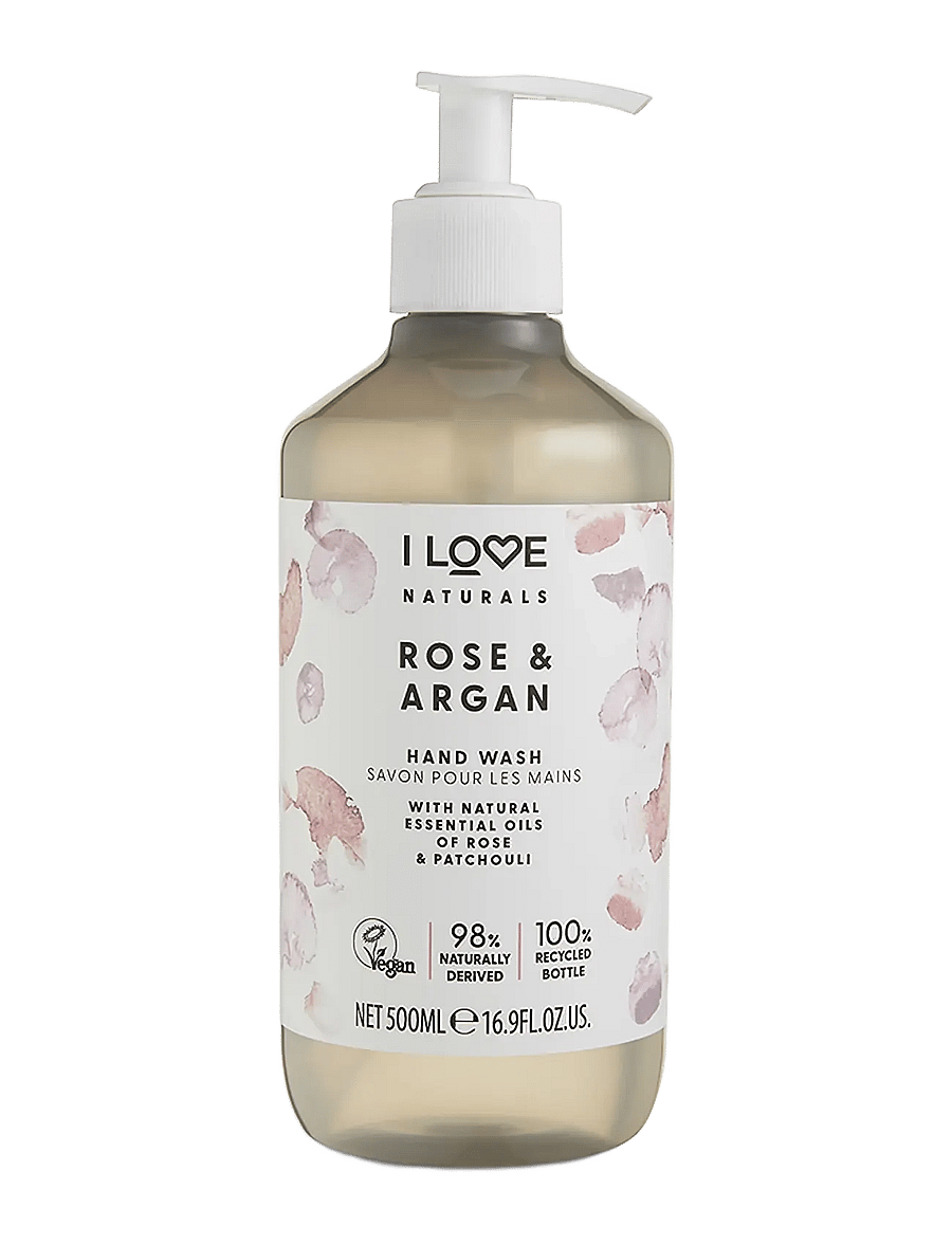 I LOVE - I LOVE Naturals Hand Wash Rose & Argan 500ml - vedelseebid - rose & argan - 0