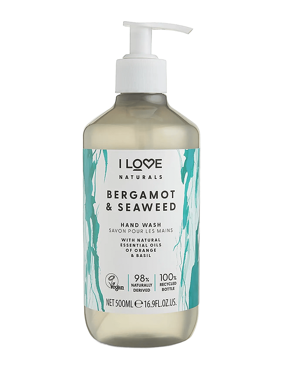 I LOVE - I LOVE Naturals Hand Wash Bergamot & Seaweed 500ml - vedelseebid - bergamot & seaweed - 0