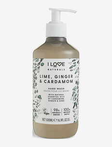 I LOVE Naturals Hand Wash Lime, Ginger & Cardamon 500ml, I LOVE