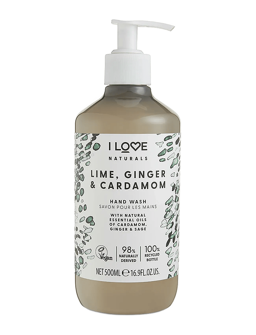 I LOVE - I LOVE Naturals Hand Wash Lime, Ginger & Cardamon 500ml - vedelseebid - lime, ginger & cardamon - 0