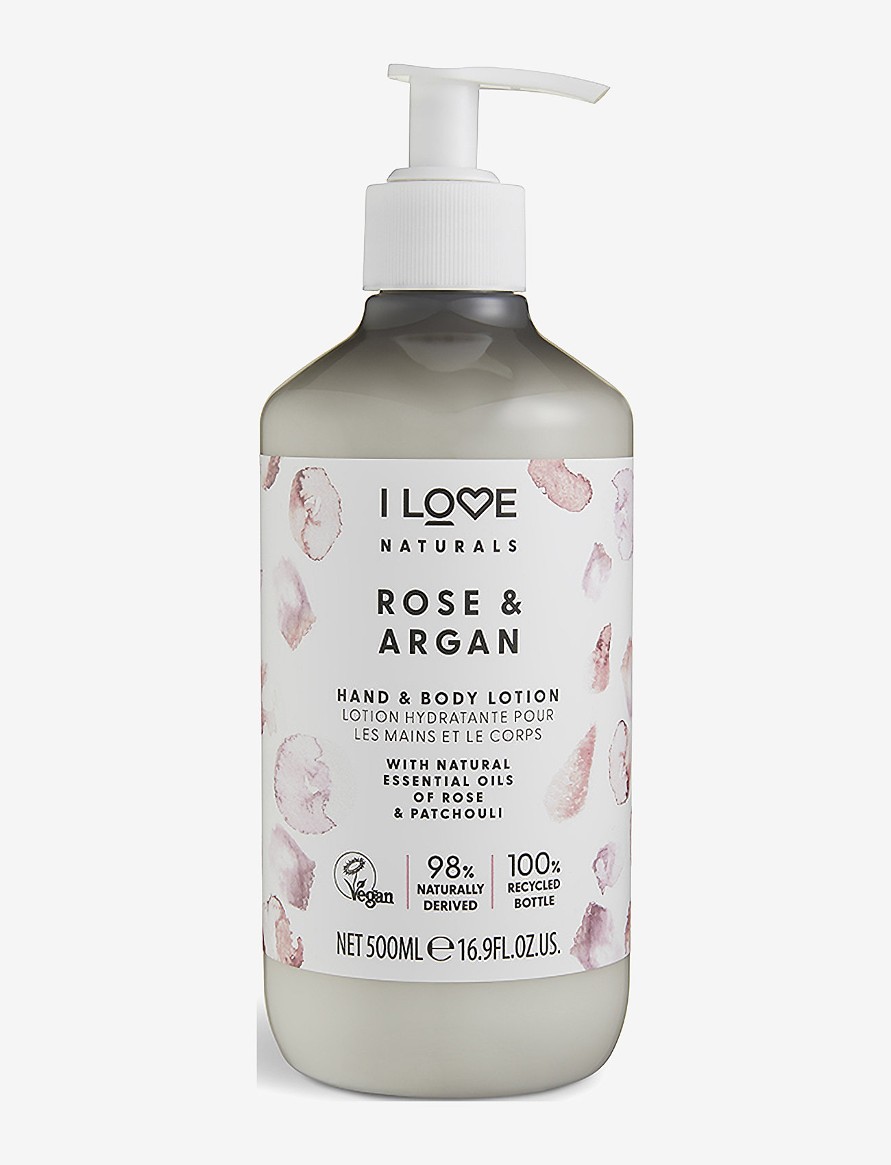 I LOVE - I LOVE Naturals Hand & Body Lotion Rose & Argan 500ml - lotion & cream - rose & argan - 0