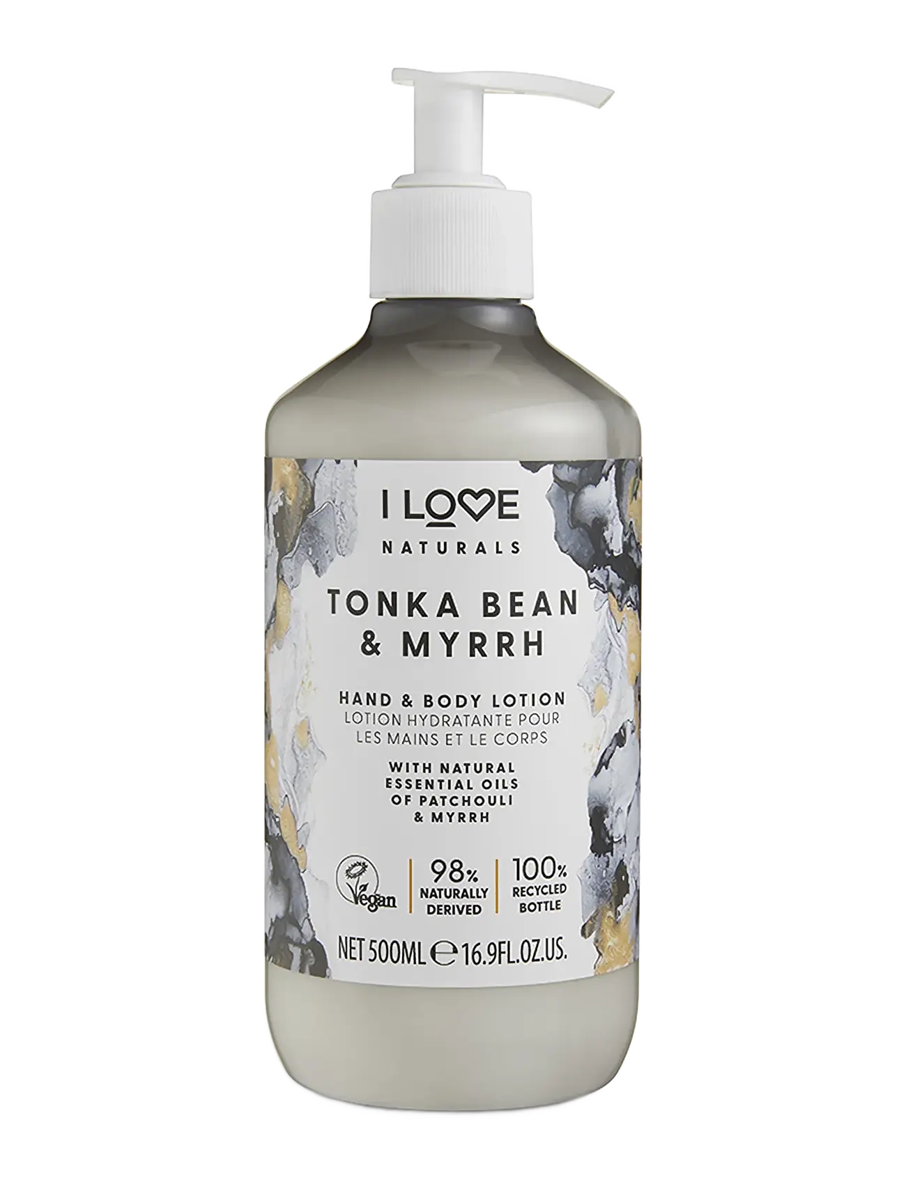 I LOVE I Love Naturals Hand & Body Lotion Tonka Bean & Myrrh 500ml, 500 ml, Nude, Håndpleje > Håndcreme, Dame