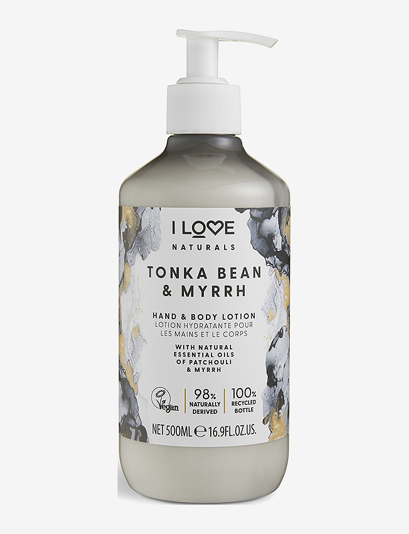 I LOVE - I LOVE Naturals Hand & Body Lotion Tonka Bean & Myrrh 500ml - lotion & creme - tonka bean & myrrh - 0