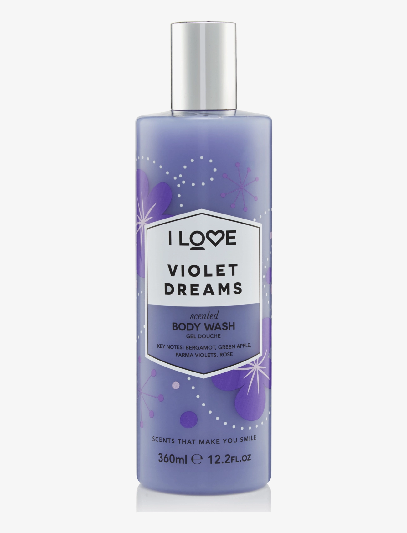 I LOVE I LOVE Signature Body Wash Violet Dreams 360ml - Ilutooted meestele - VIOLET DREAMS / purple