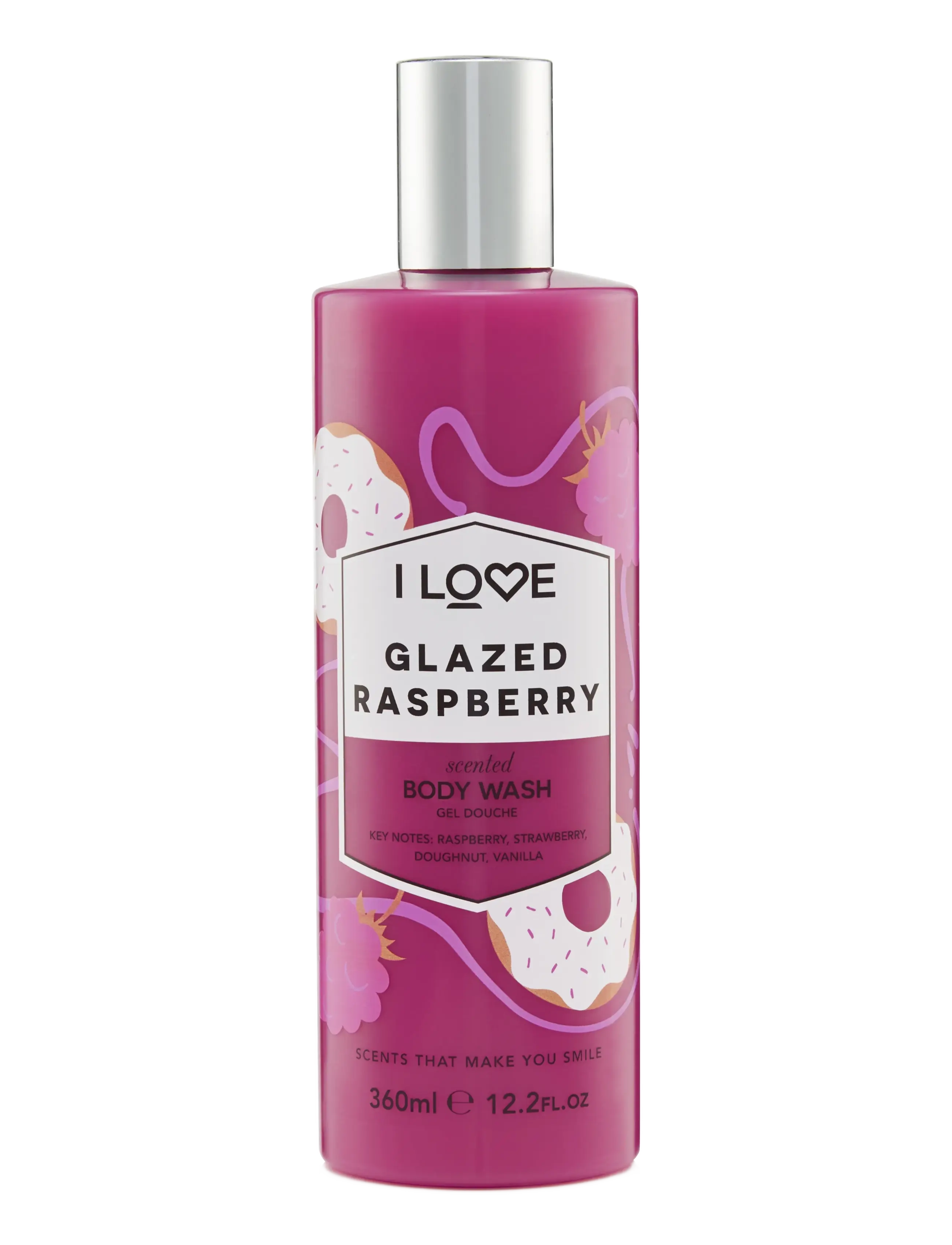 I LOVE Signature Body Wash Glazed Raspberry 360Ml, Badekar og bruser, Nude, Str: 360 ml