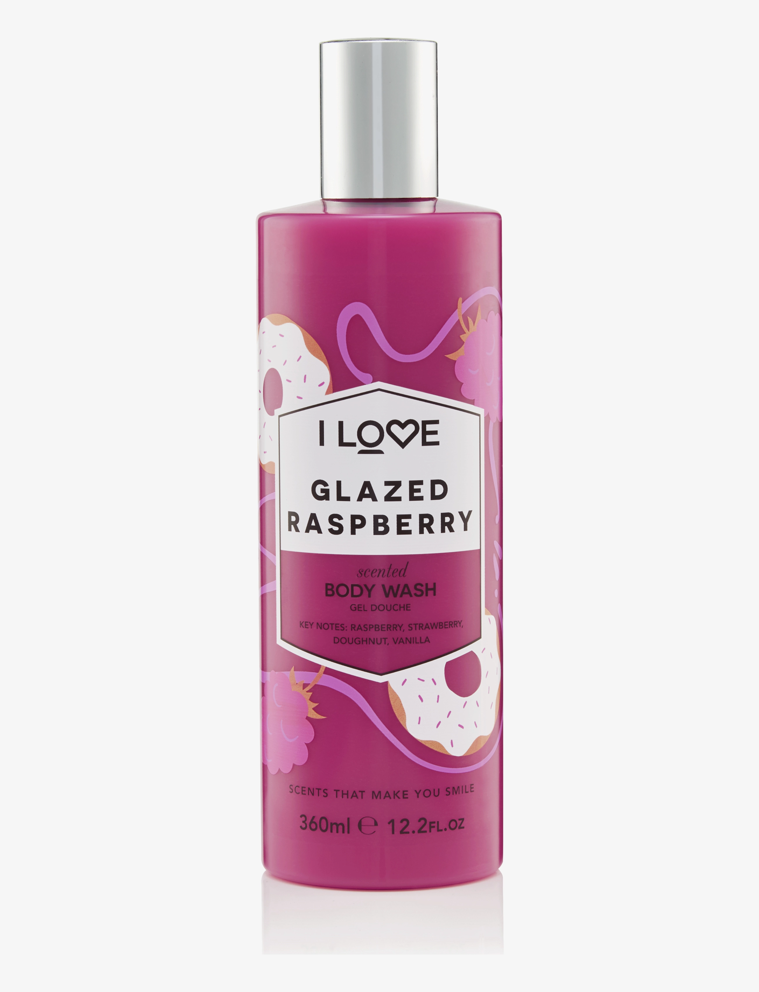 I LOVE I LOVE Signature Body Wash Glazed Raspberry 360ml - Hudvård - GLAZED RASPBERRY / clear
