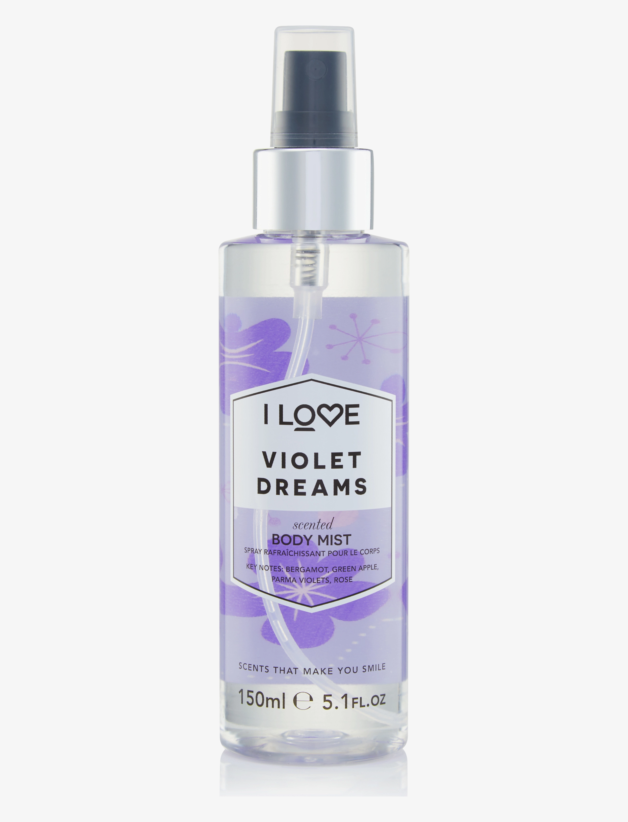 I LOVE I LOVE Signature Body Mist Violet Dreams 165ml - Udud - VIOLET DREAMS / clear