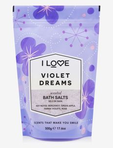 I LOVE Signature Bath Salts Violet Dreams 500g, I LOVE
