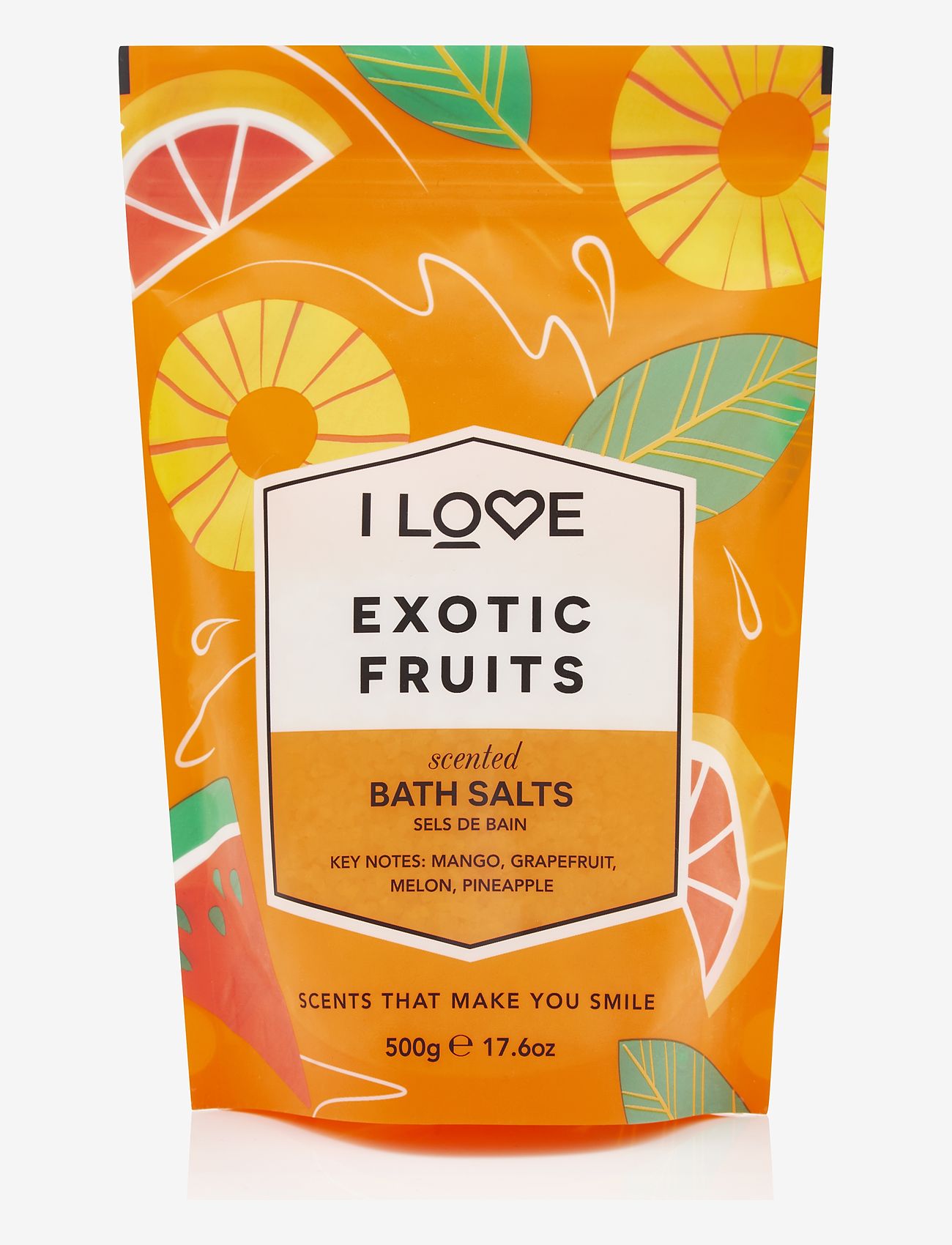 I LOVE - I LOVE Signature Bath Salts Exotic Fruit 500g - Šveitikliai ir eksfoliatoriai - kūnui - exotic fruit - 0