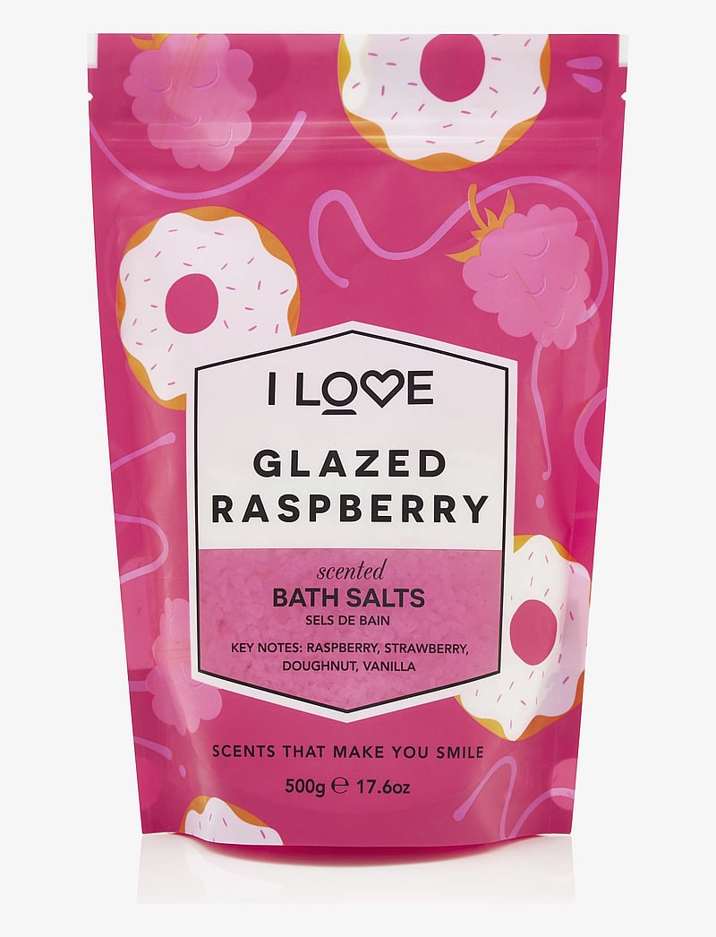 I LOVE - I LOVE Signature Bath Salts Glazed Raspberry 500g - keha koorimine - glazed raspberry - 0