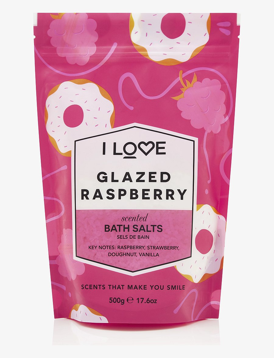 I LOVE - I LOVE Signature Bath Salts Glazed Raspberry 500g - keha koorimine - glazed raspberry - 0