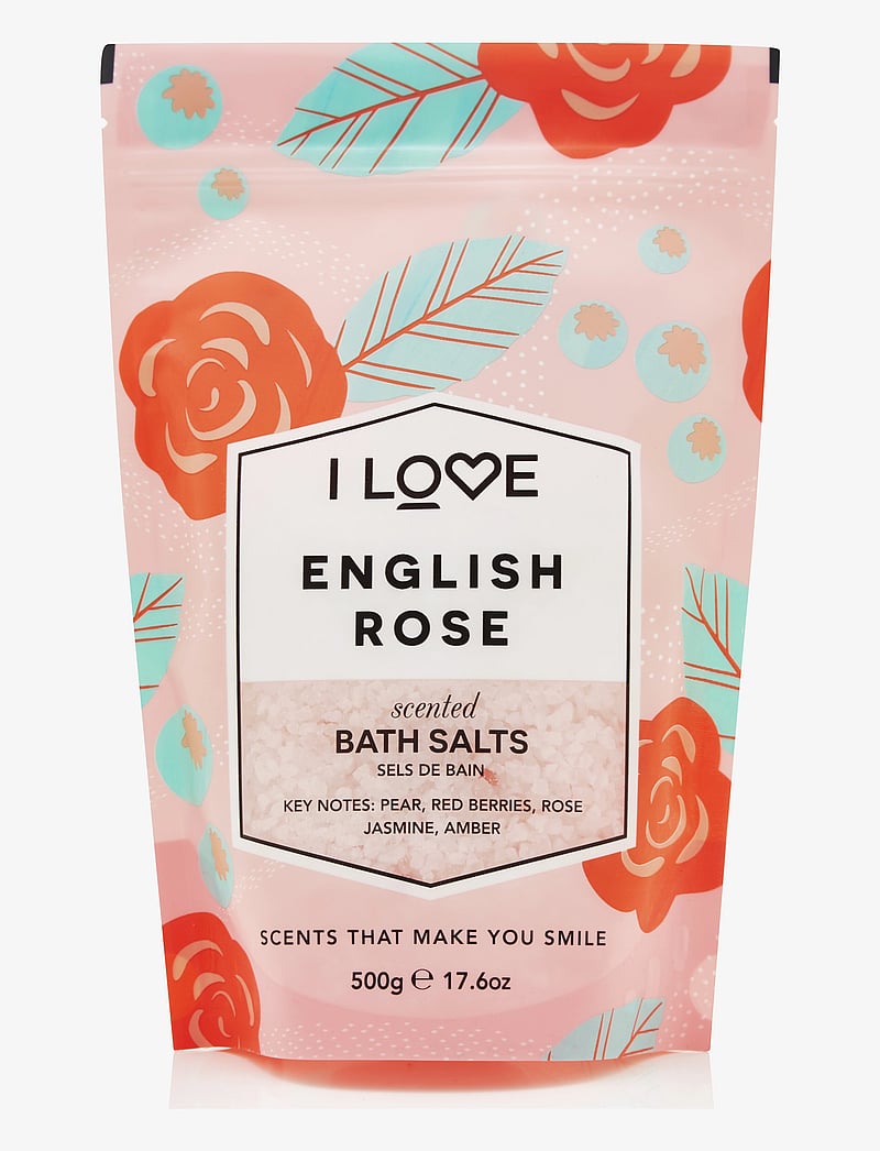 I LOVE - I LOVE Signature Bath Salts English Rose 500g - keha koorimine - english rose - 0