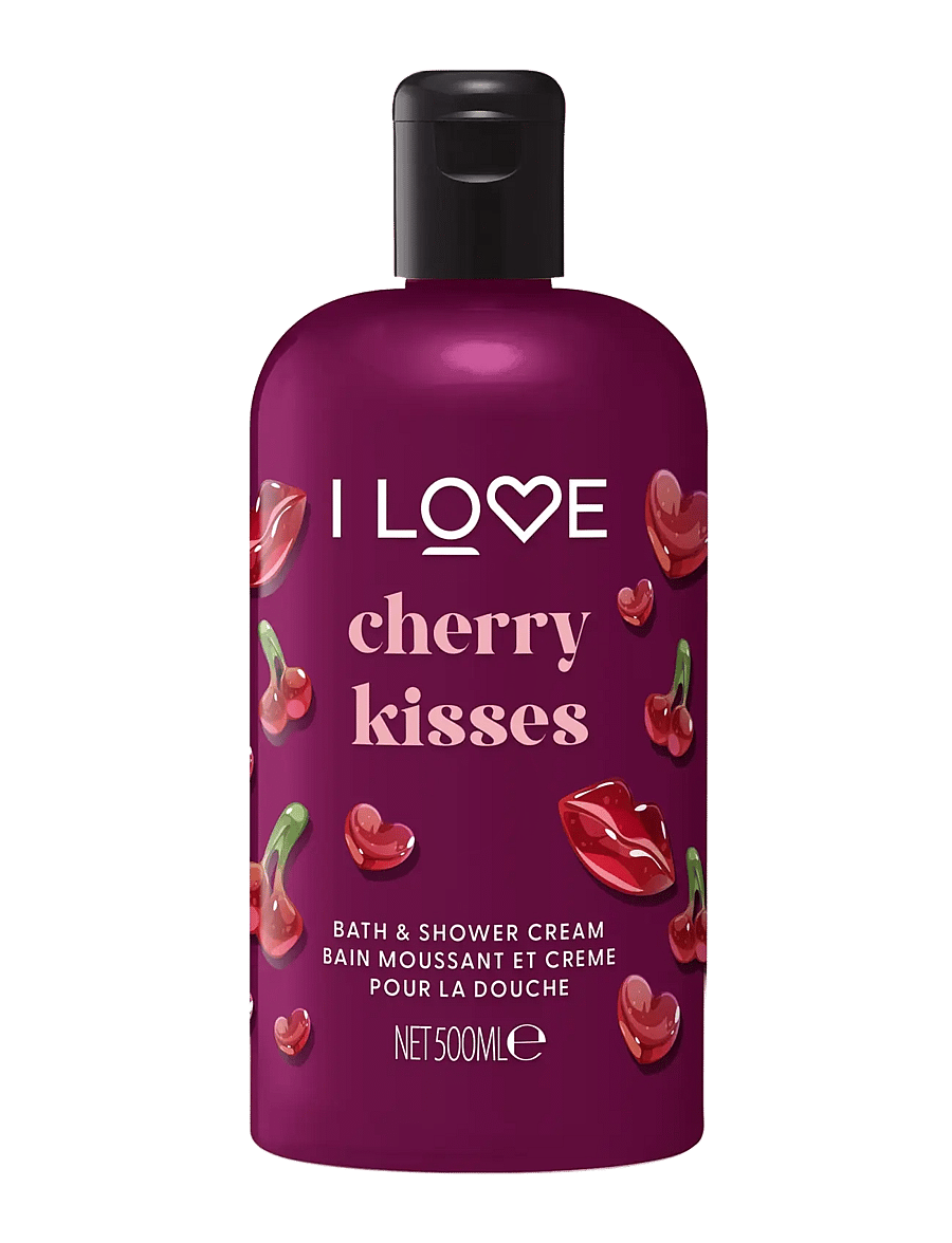I LOVE - I LOVE Seasonal Scented Bath and Shower Creams Cherry Kisses - dušigeelid ja õlid - cherry kisses - 0
