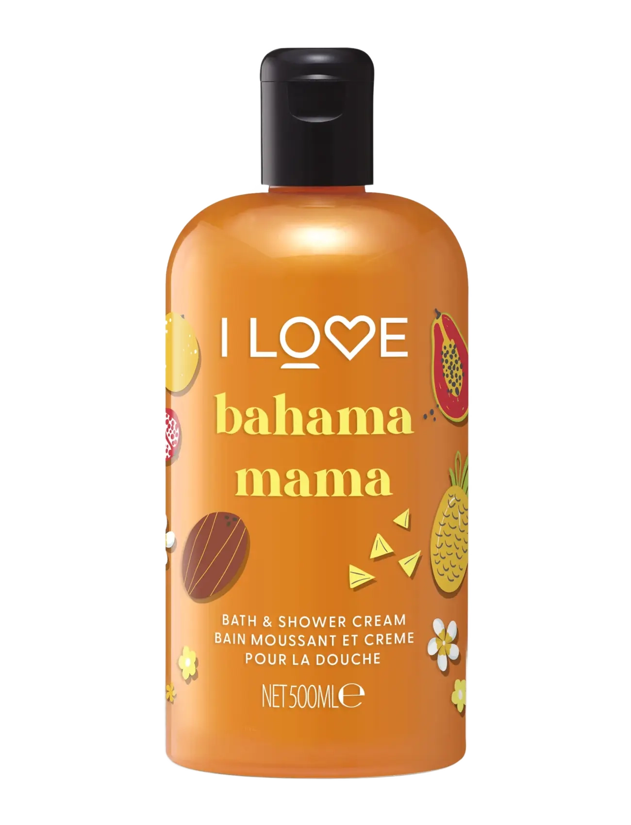 I LOVE Seasonal Scented Bath And Shower Creams Bahama Mama, Badekar og bruser, Nude, Str: 500 ml