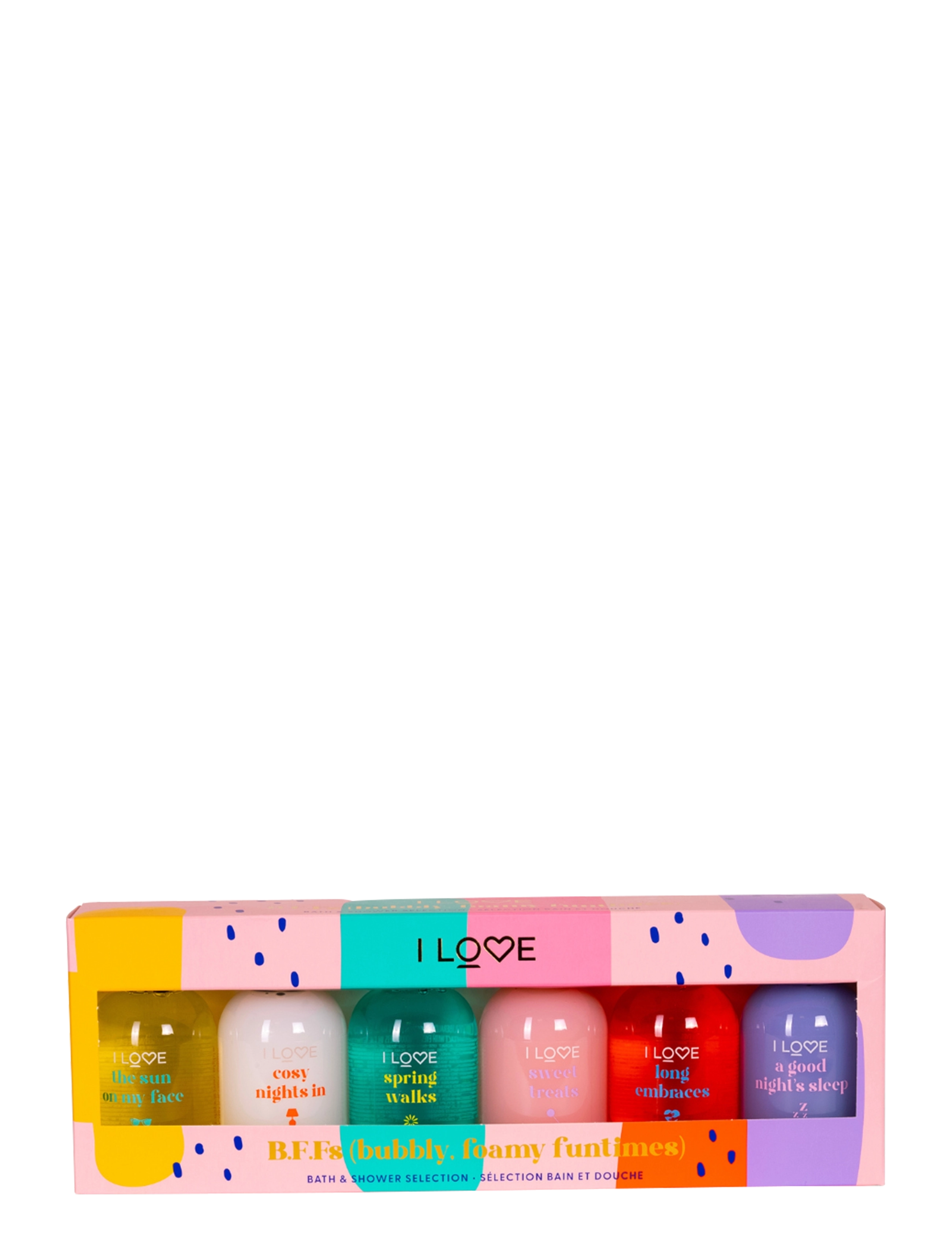 I LOVE B.f.f’s Bubbly, Foamy, Funtimes Shower Gel Collection, Bath & Body Sæt, Multi/mønstret, Str: ONE SIZE
