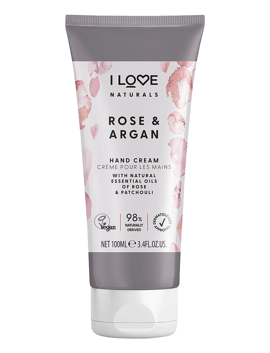 I LOVE - I LOVE Naturals Rose & Argan Hand Cream - kätekreemid - rose & argan - 0