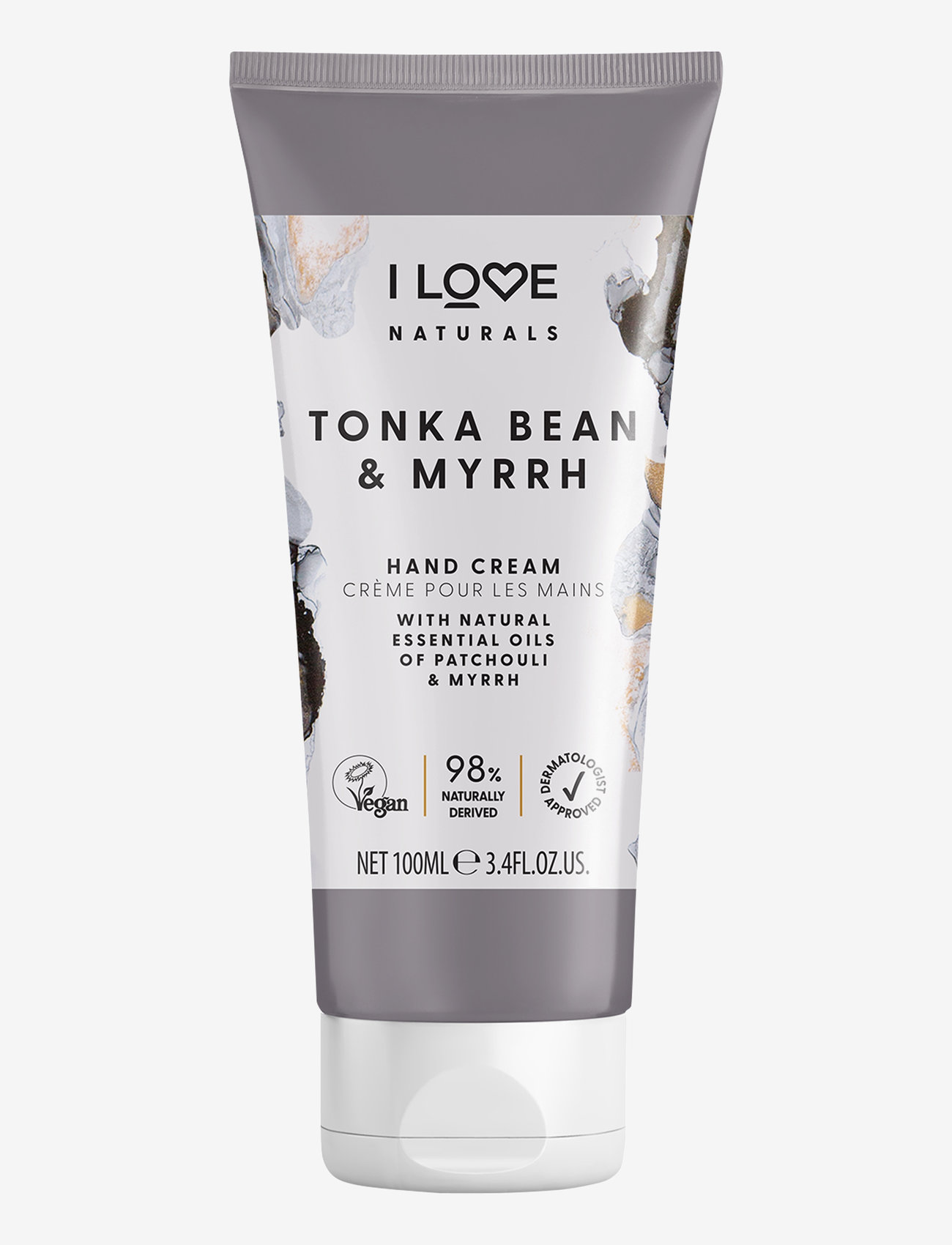 I LOVE - I LOVE Naturals Tonka Bean & Myrrh Hand Cream - kätekreemid - tonka bean & myrrh - 0