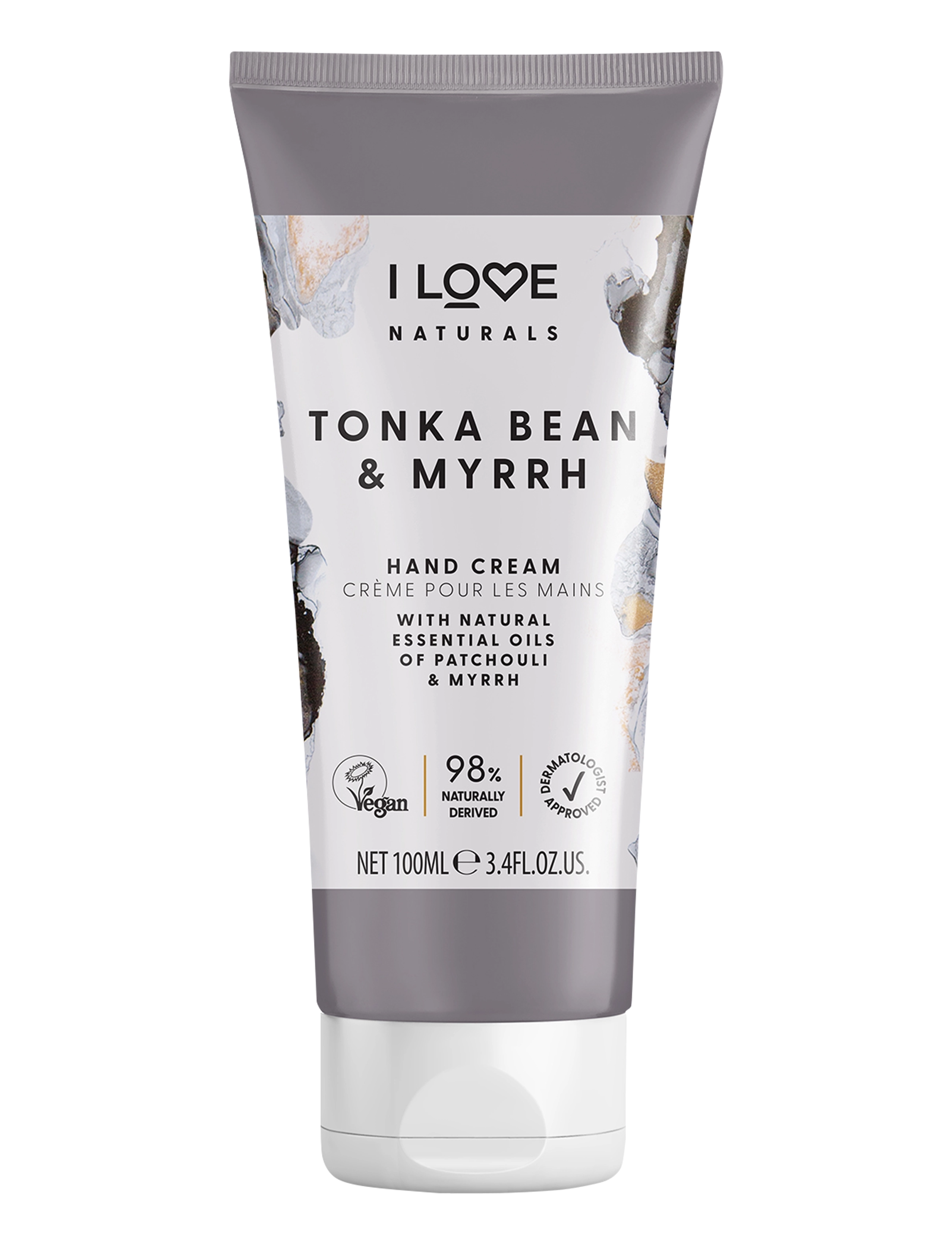 I LOVE I LOVE Naturals Tonka Bean & Myrrh Hand Cream - Handkräm - TONKA BEAN & MYRRH / clear