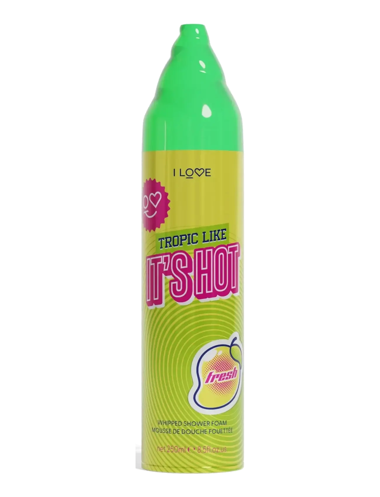 I LOVE Tropic Like It's Hot Whipped Shower Foam, Badekar og bruser, Grøn, Str: 250 ML
