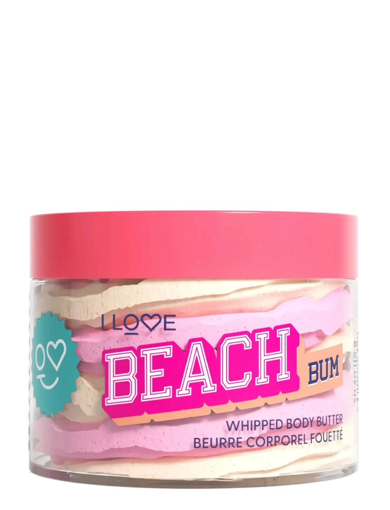 I LOVE Beach Bum Whipped Body Butter, Kropssmør, Pink, Str: 250 ML