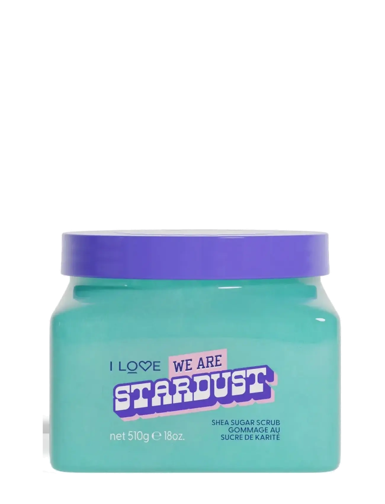 I LOVE We Are Stardust Shea Sugar Scrub, Bodyscrub, Blå, Str: 510 G