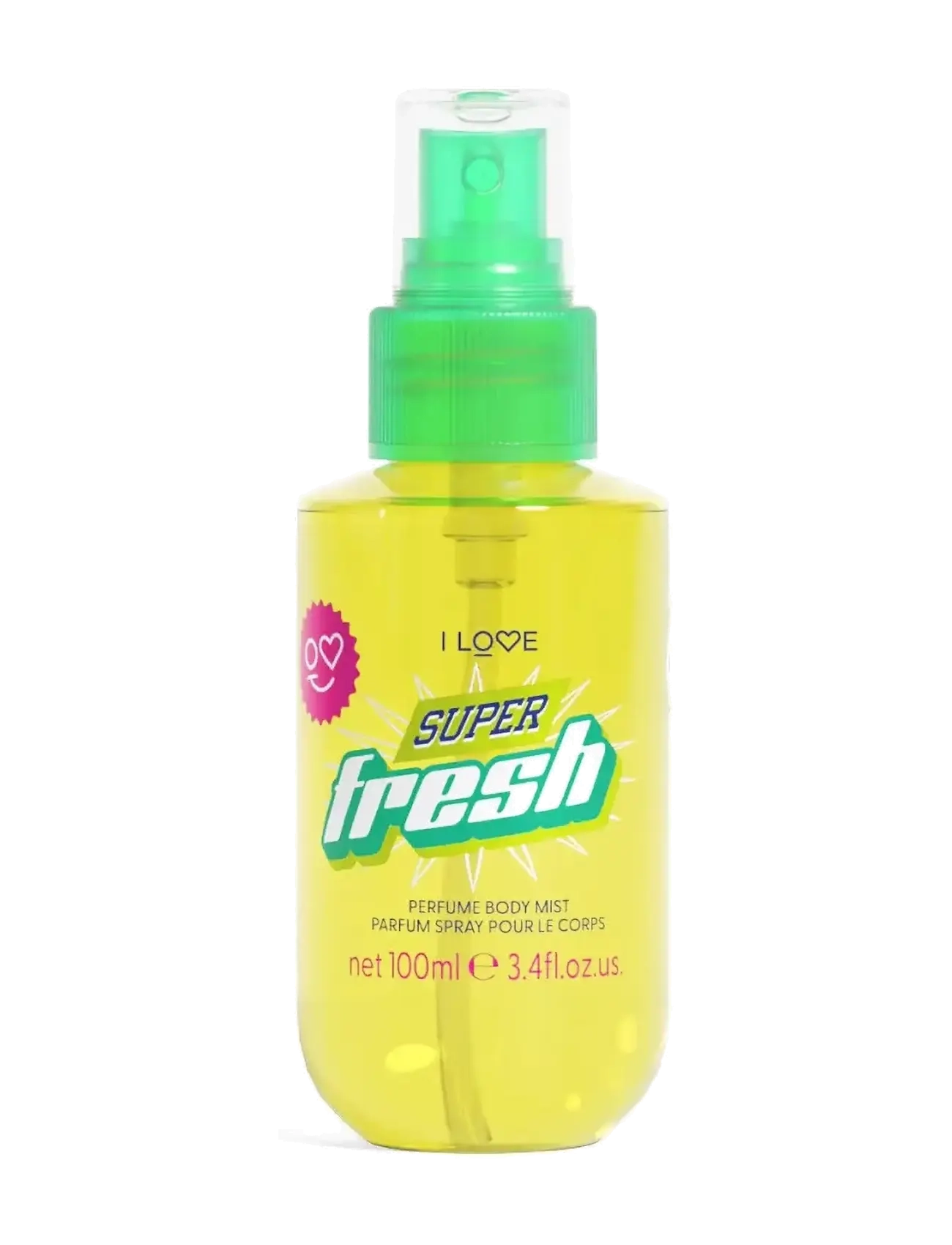 I LOVE I Love Super Fresh Perfume Body Mist, 100 ml, Yellow, Fragrance > Fragrance Mists, Dame