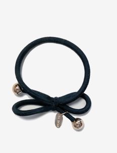 HAIR TIE WITH GOLD BEAD - Ink Blue, Ia Bon