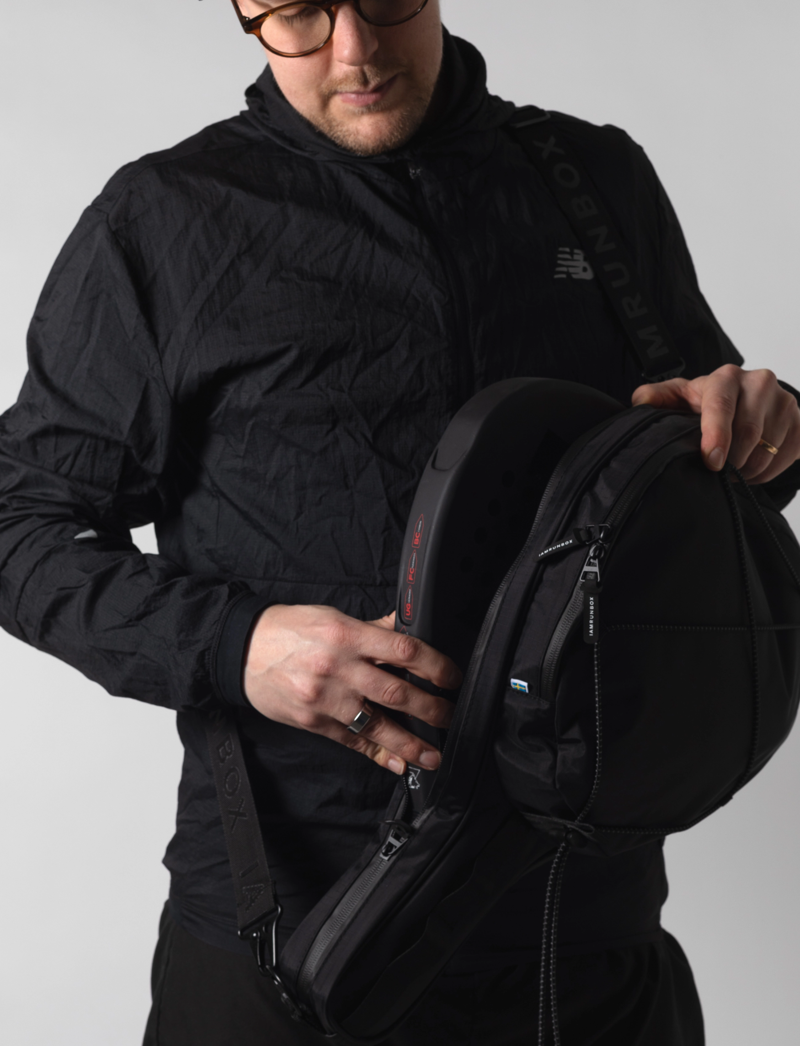 IAMRUNBOX - Padelcase Single - racketsports bags - black - 4