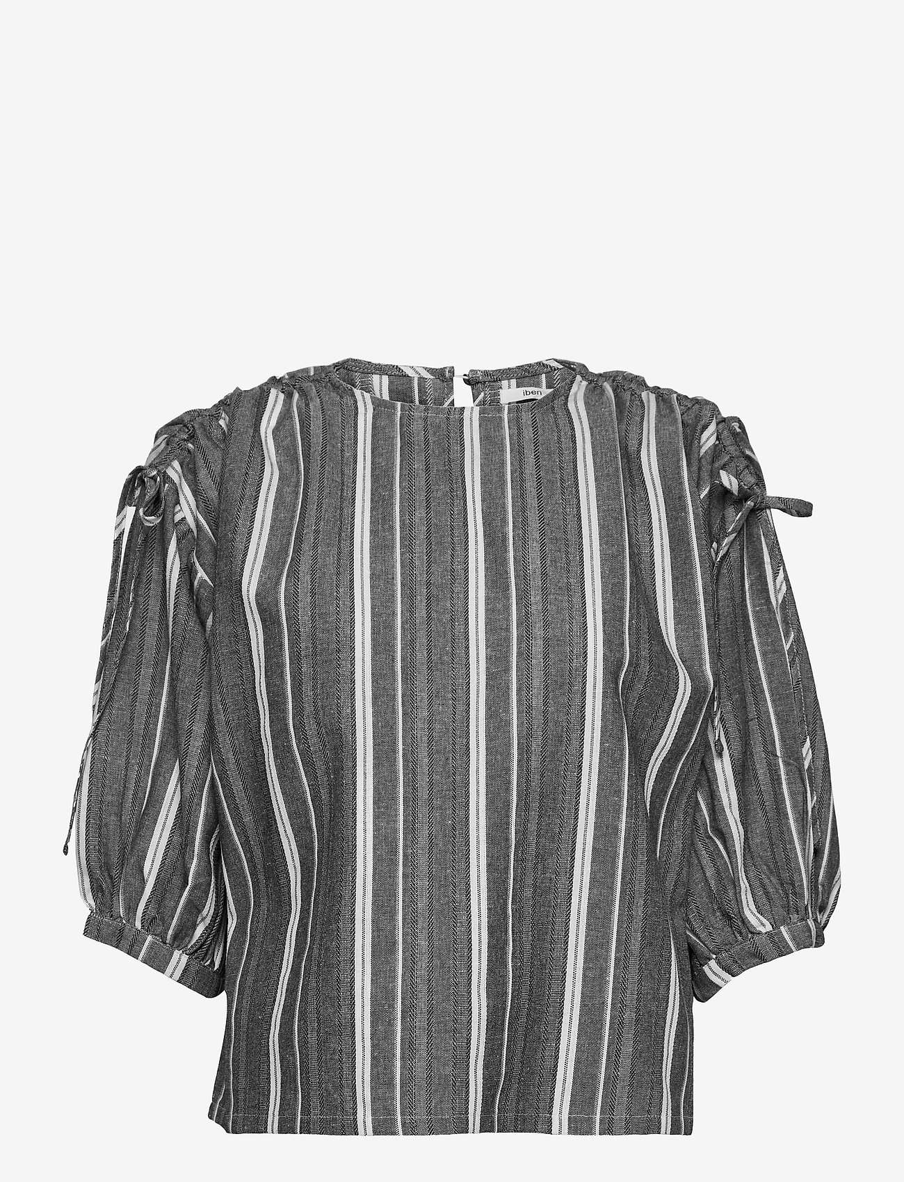 IBEN - Jivan Top - long-sleeved blouses - black - 0