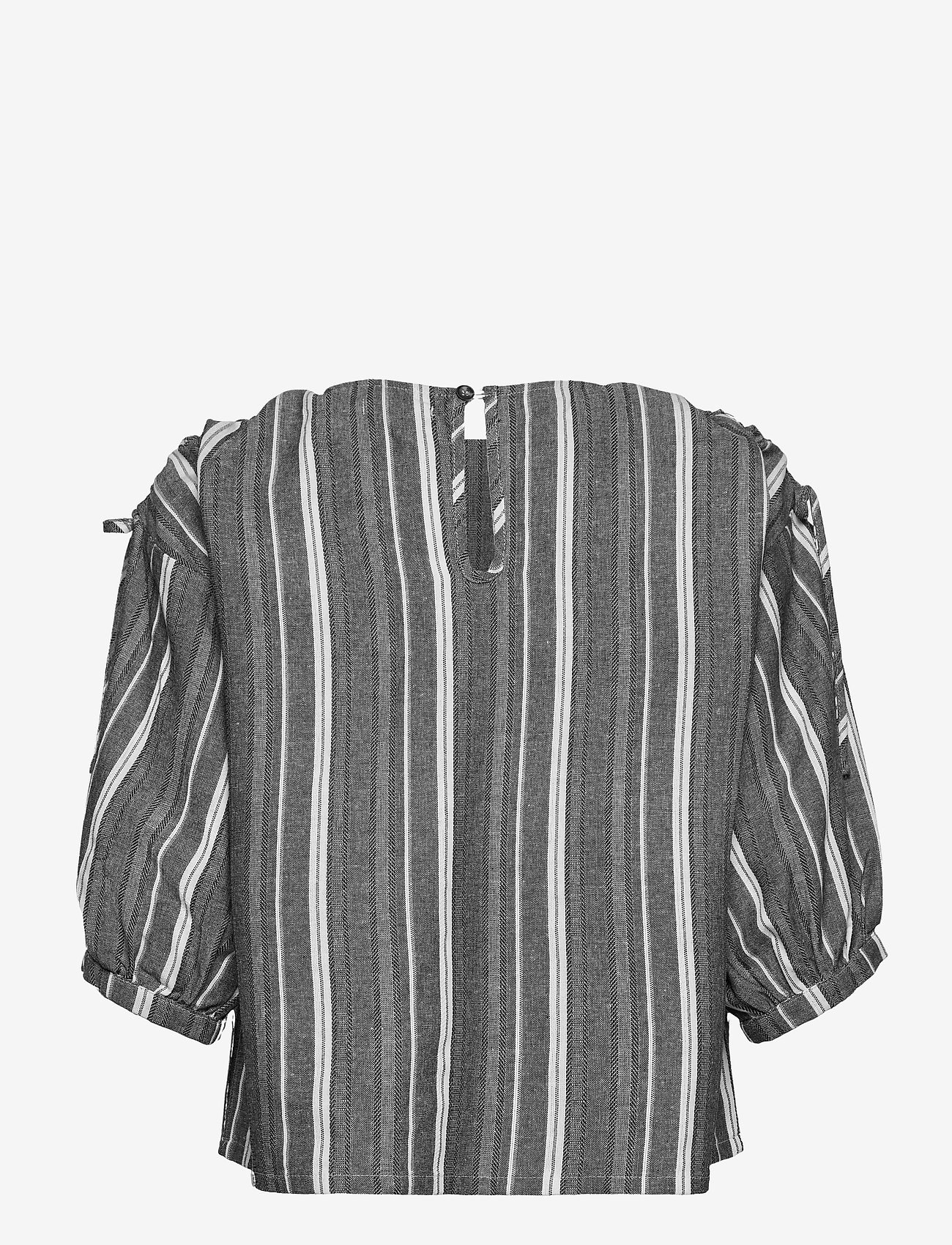 IBEN - Jivan Top - long-sleeved blouses - black - 1