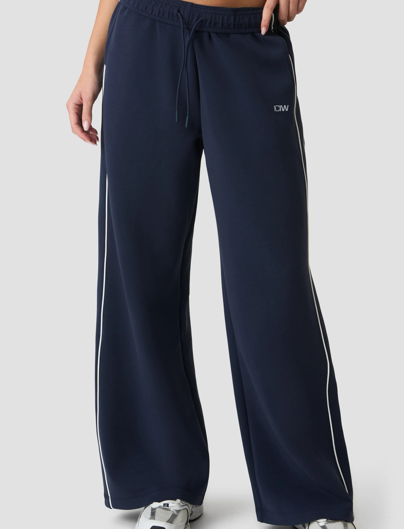 ICANIWILL Contrast Straight Leg Pants W - Navy - M 2