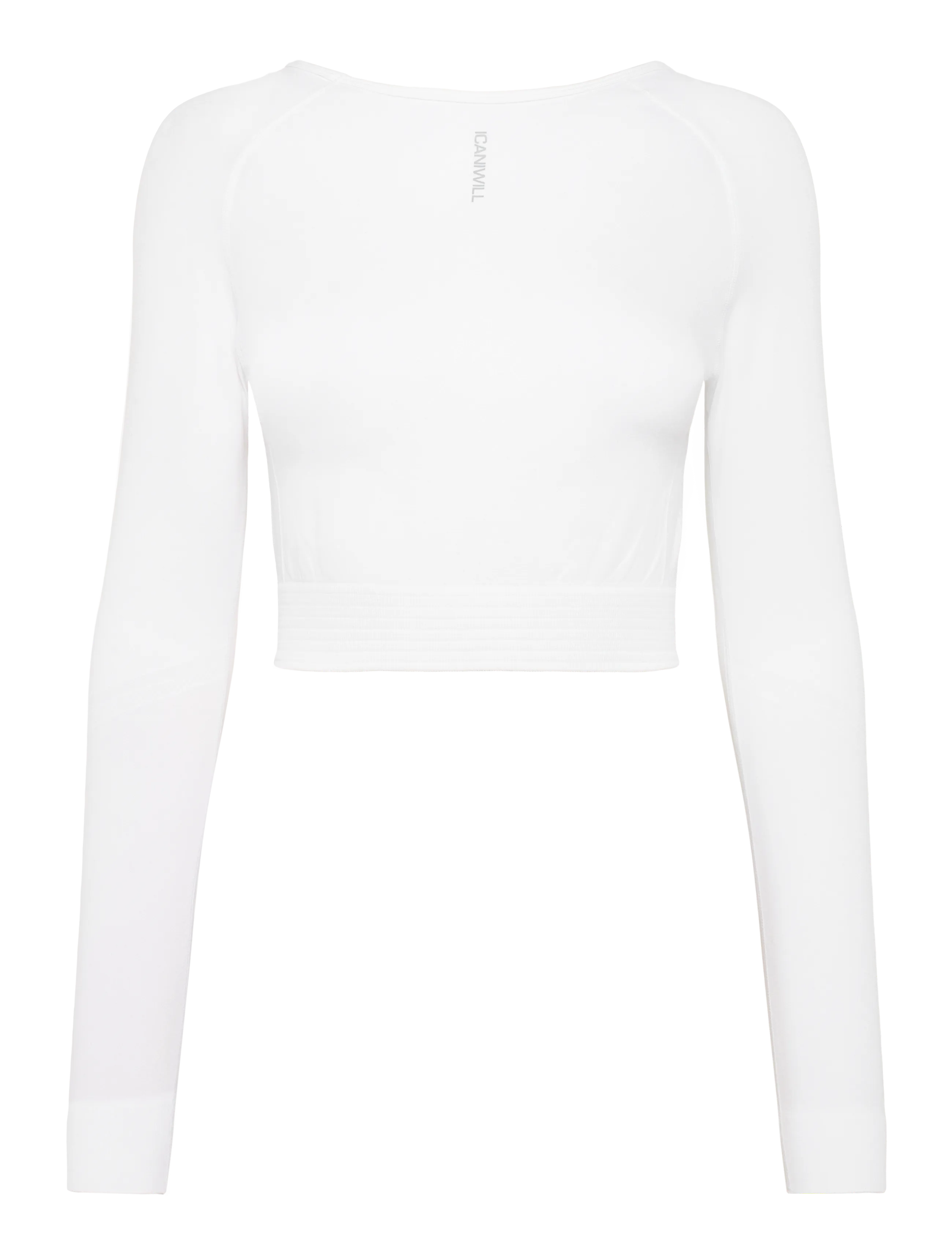 ICANIWILL Define Seamless Ls Crop Oberteil Weiß Wmn Weiß - S - Damen